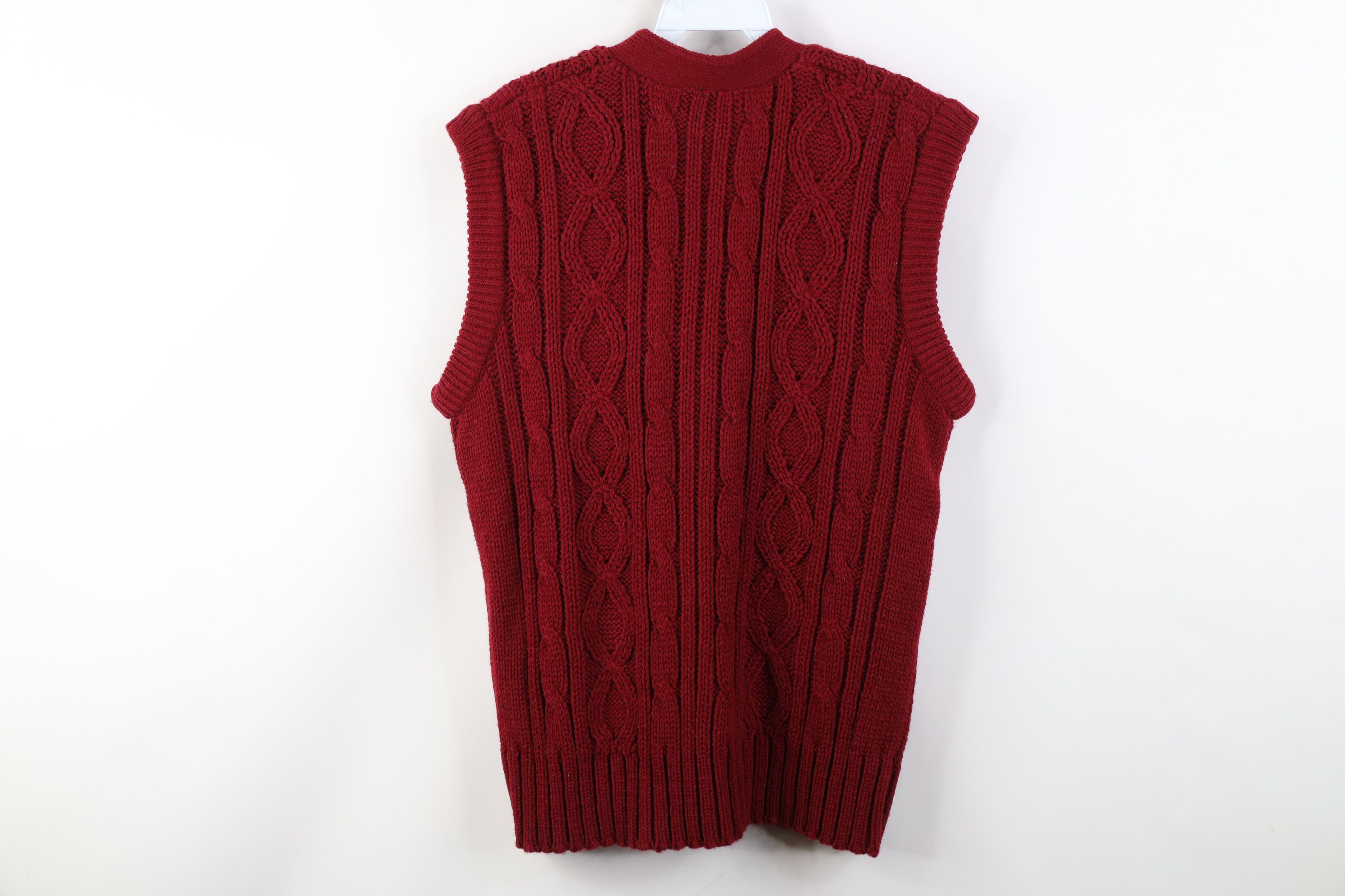 Vintage Vintage 70s Streetwear Knit Fisherman Cardigan Sweater Vest Size US L / EU 52-54 / 3 - 8 Thumbnail
