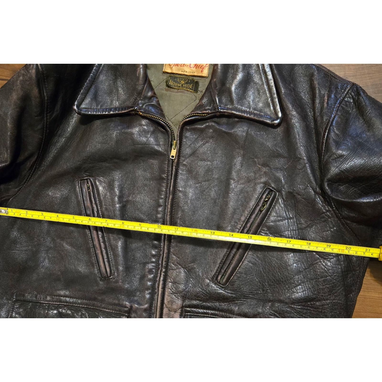 Vintage Vintage 1950s Sport-Chief Horsehide Leather Jacket Size US L / EU 52-54 / 3 - 10 Thumbnail
