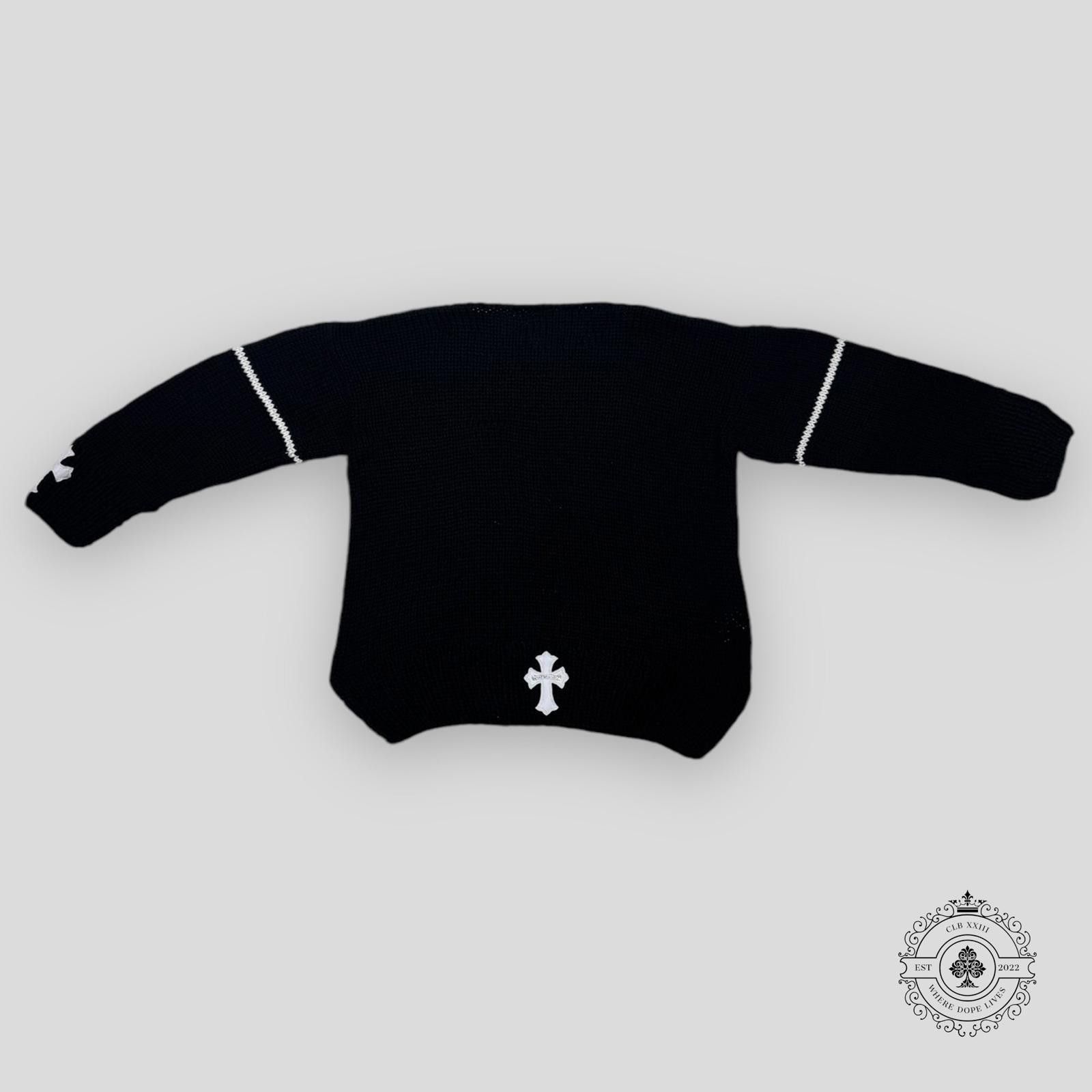 Chrome Hearts Chrome Hearts Cross Patch Knitted Sweater Size ONE SIZE - 2 Thumbnail