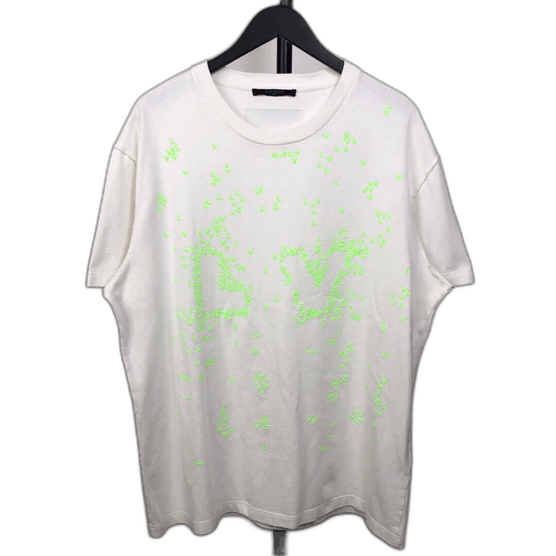 Louis Vuitton Louis Vuitton Neon Green Short Sleeve Shirt Size US XXL / EU 58 / 5 - 1 Thumbnail