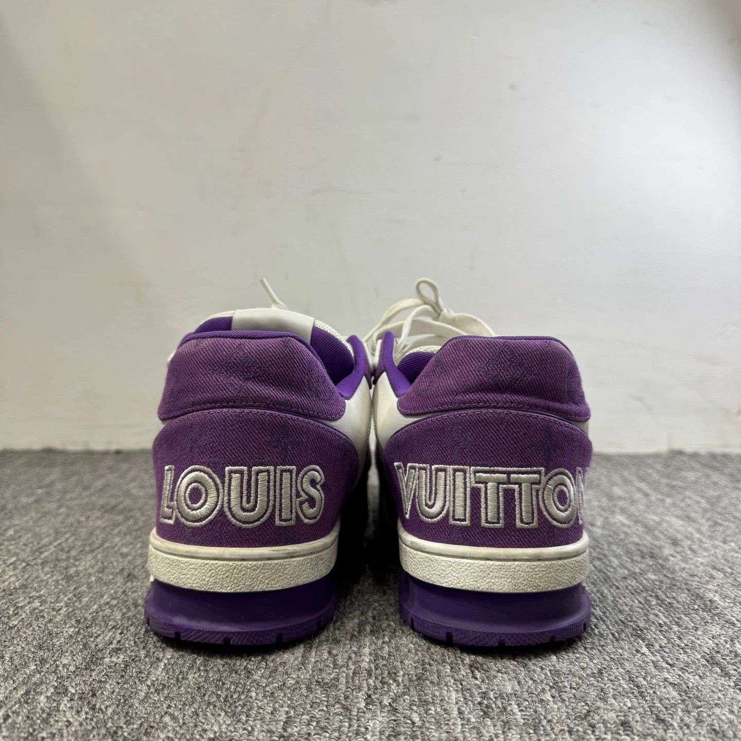 Louis Vuitton lv white purple Velcro trainer 7.5 Size US 7.5 / EU 40-41 - 3 Thumbnail