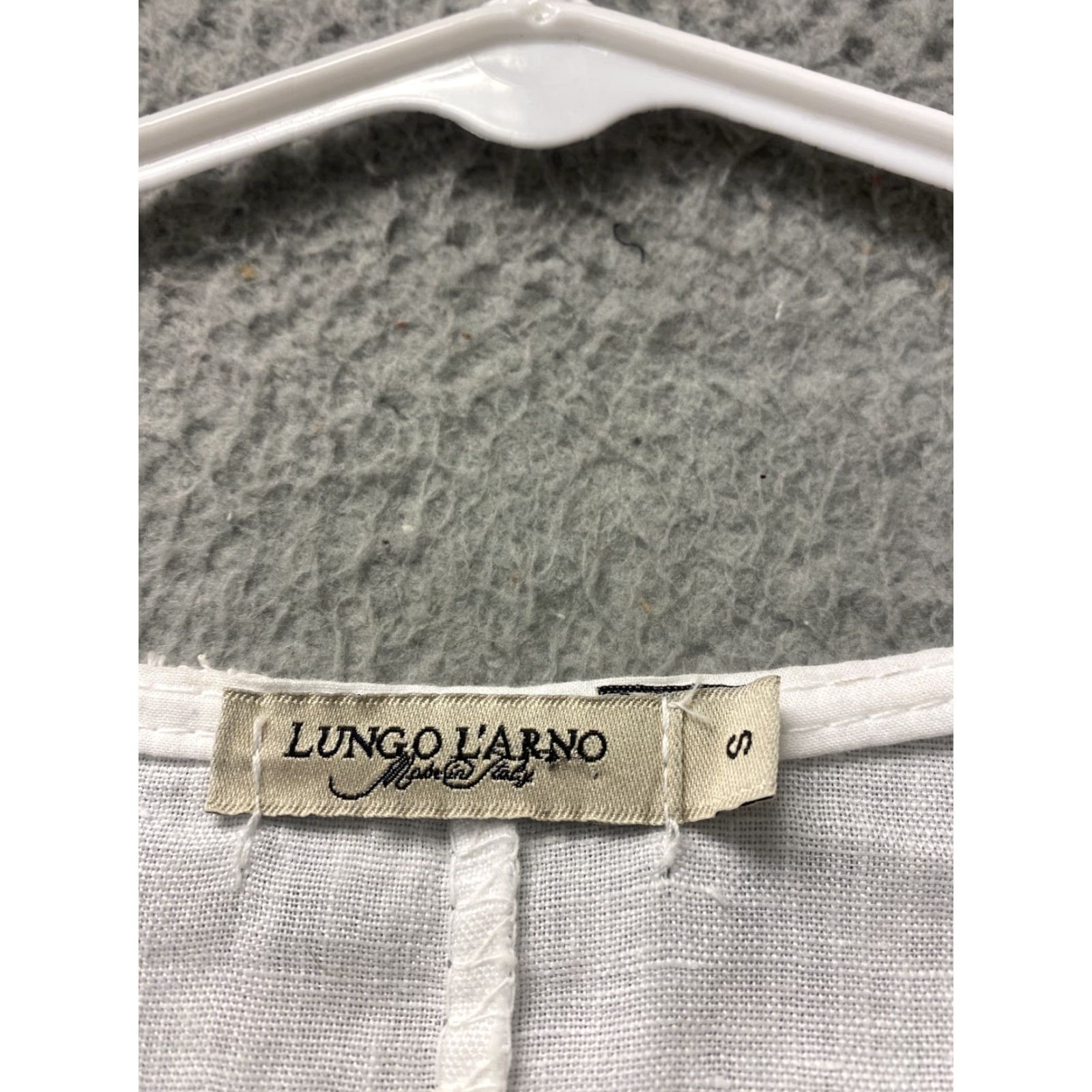 Vintage VINTAGE Lungo L'arno Linen Tunic Top Women Size S White Linen Blouse Made in Italy Size S / US 4 / IT 40 - 2 Thumbnail