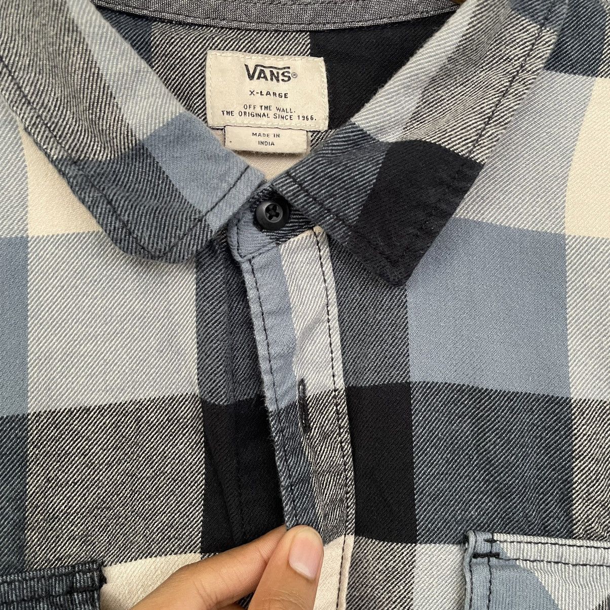 Vans × Vintage Vans Plaid Checkered Button Ups Flannel Shirt Size US XL / EU 56 / 4 - 3 Thumbnail