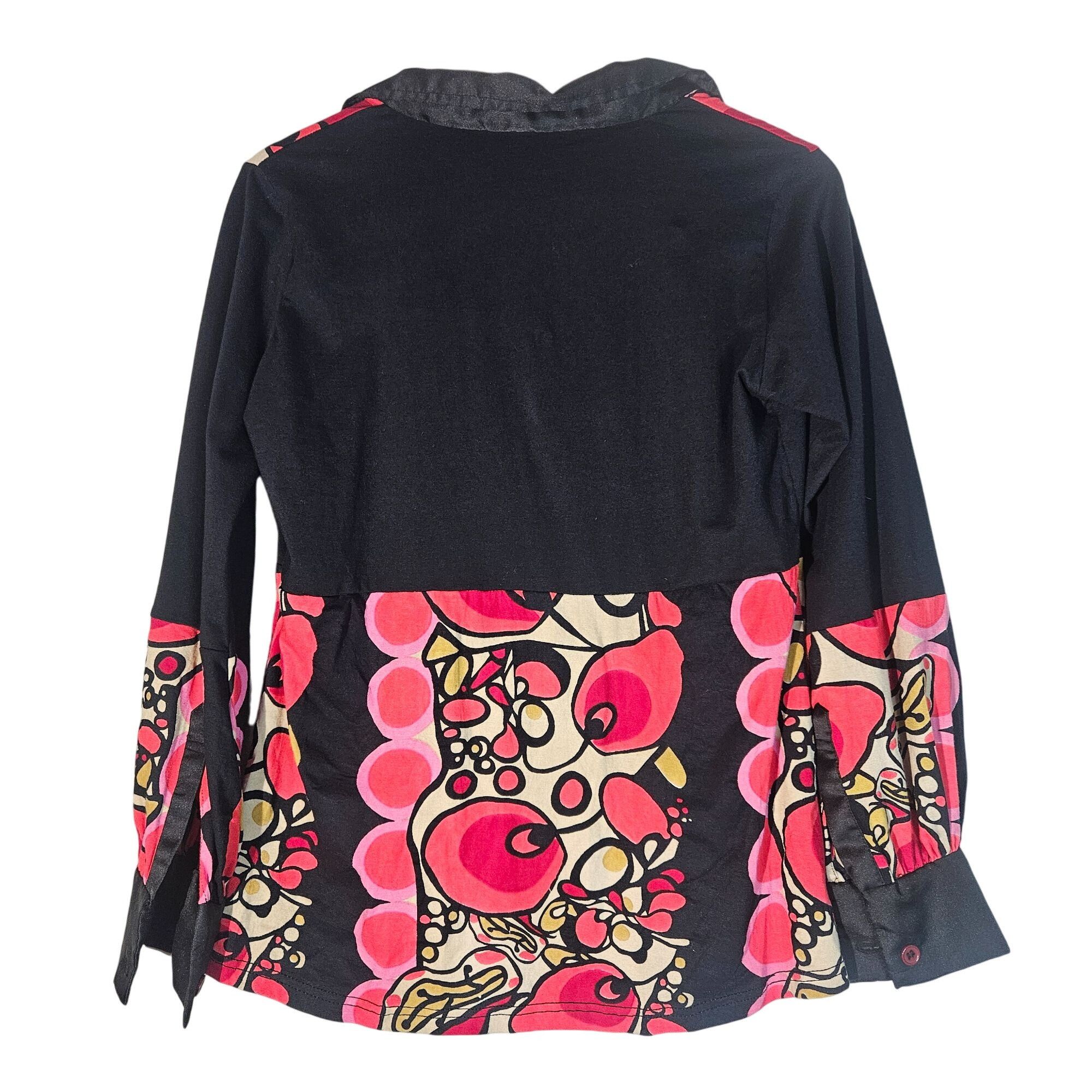 Other Savage Culture Multicolor Art to Wear Bohemian Top Ruffled C Size L / US 10 / IT 46 - 4 Thumbnail
