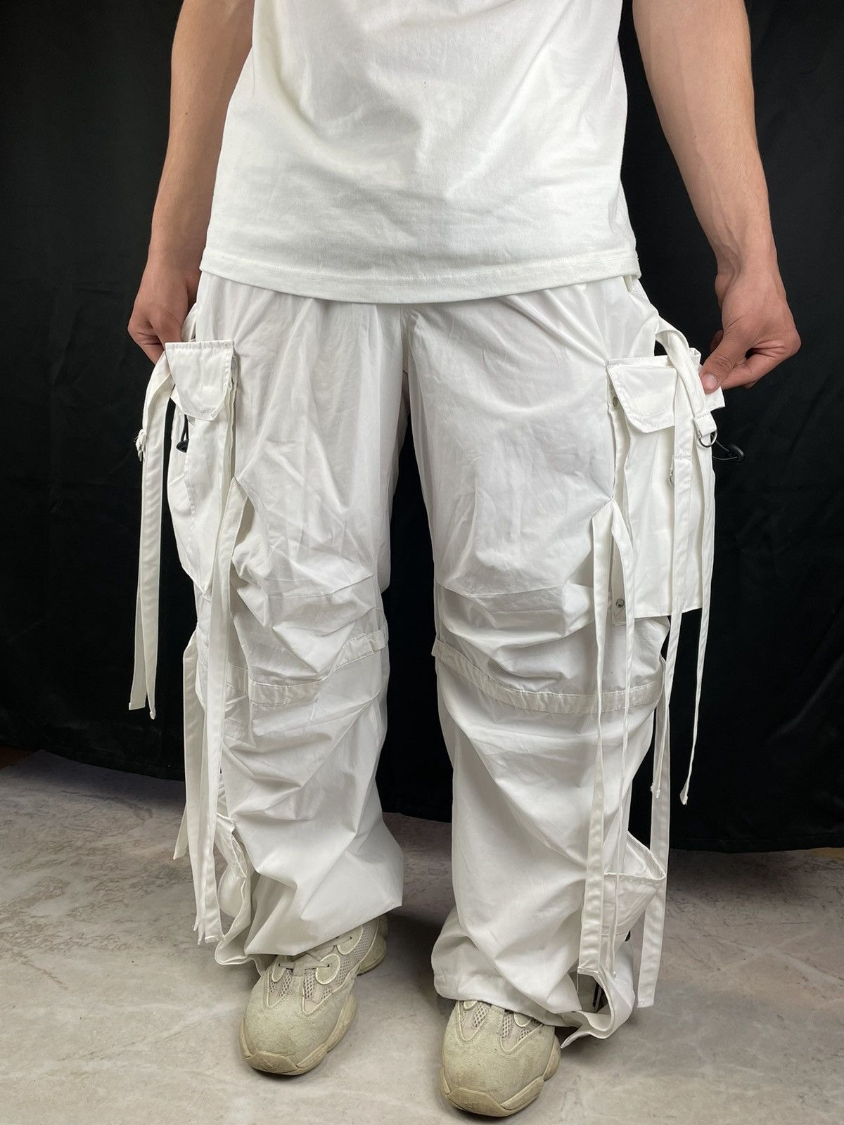 If Six Was Nine × Japanese Brand Junya Watanabe Rick Owens Style Bondage Cargo Baggy Pant Size US 38 / EU 54 - 1 Thumbnail