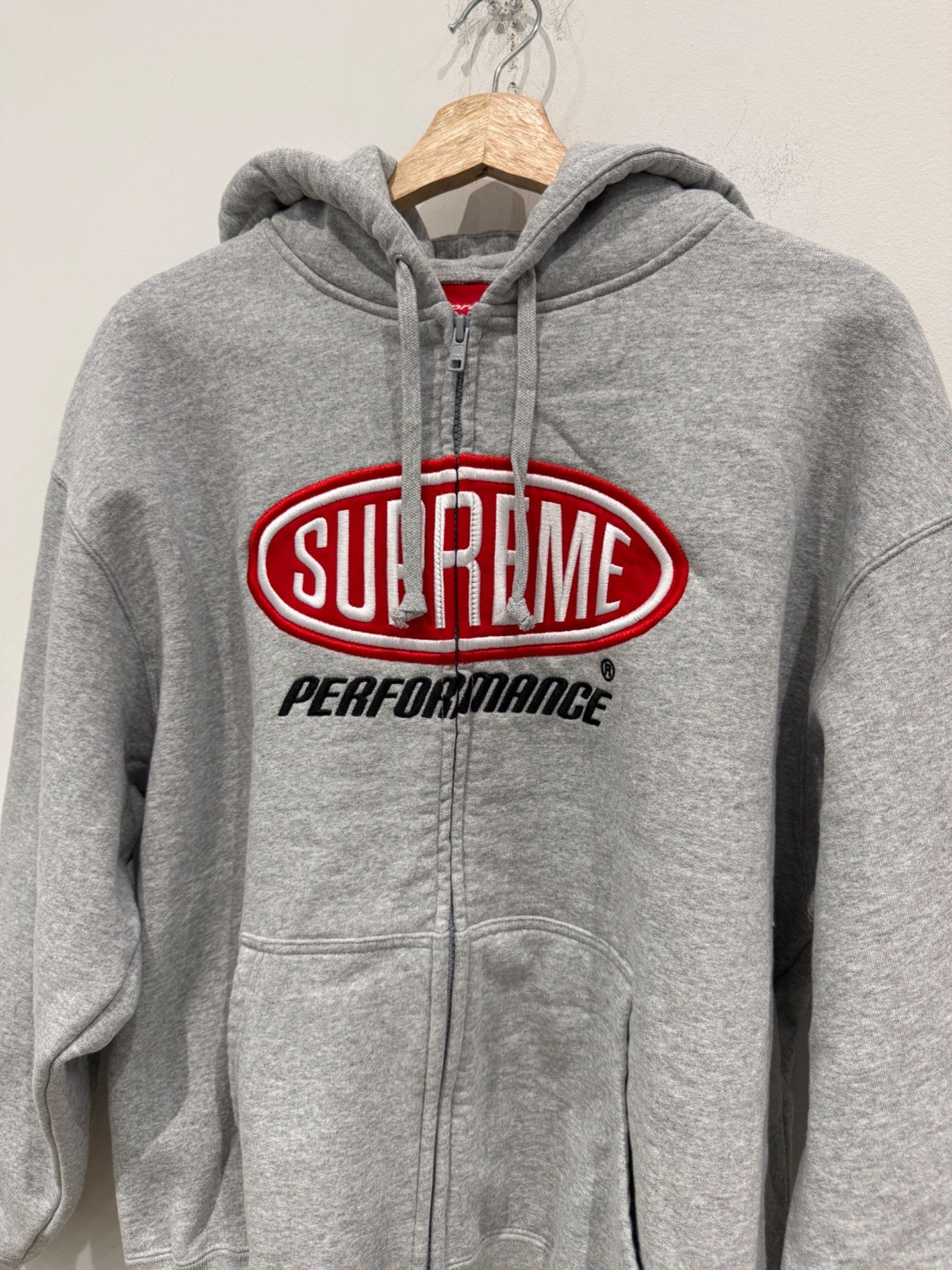 Supreme Supreme Performance Zip Up Hooded Sweatshirt Grey Size US M / EU 48-50 / 2 - 2 Thumbnail