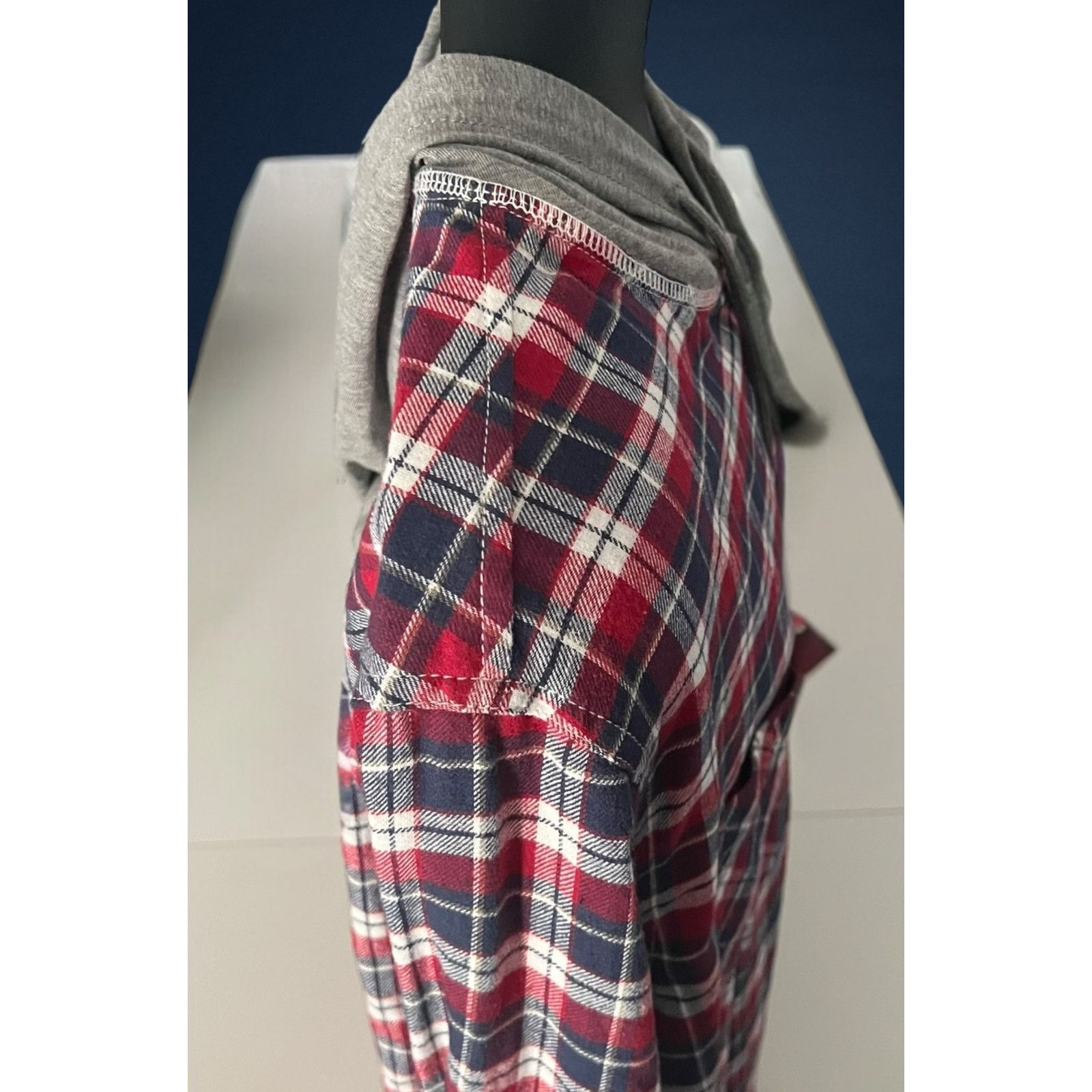 UNIONBAY UNIONBAY Men’s XL Flannel Shirt Hoodie Red Plaid Button Down Size US XL / EU 56 / 4 - 4 Thumbnail