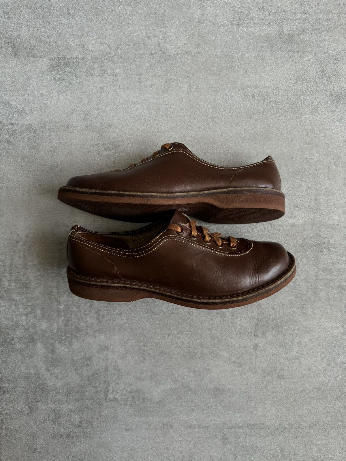 Other leather derby shoes, Handmade brown casual low top size 38 Size US 8 / IT 38 - 5 Thumbnail