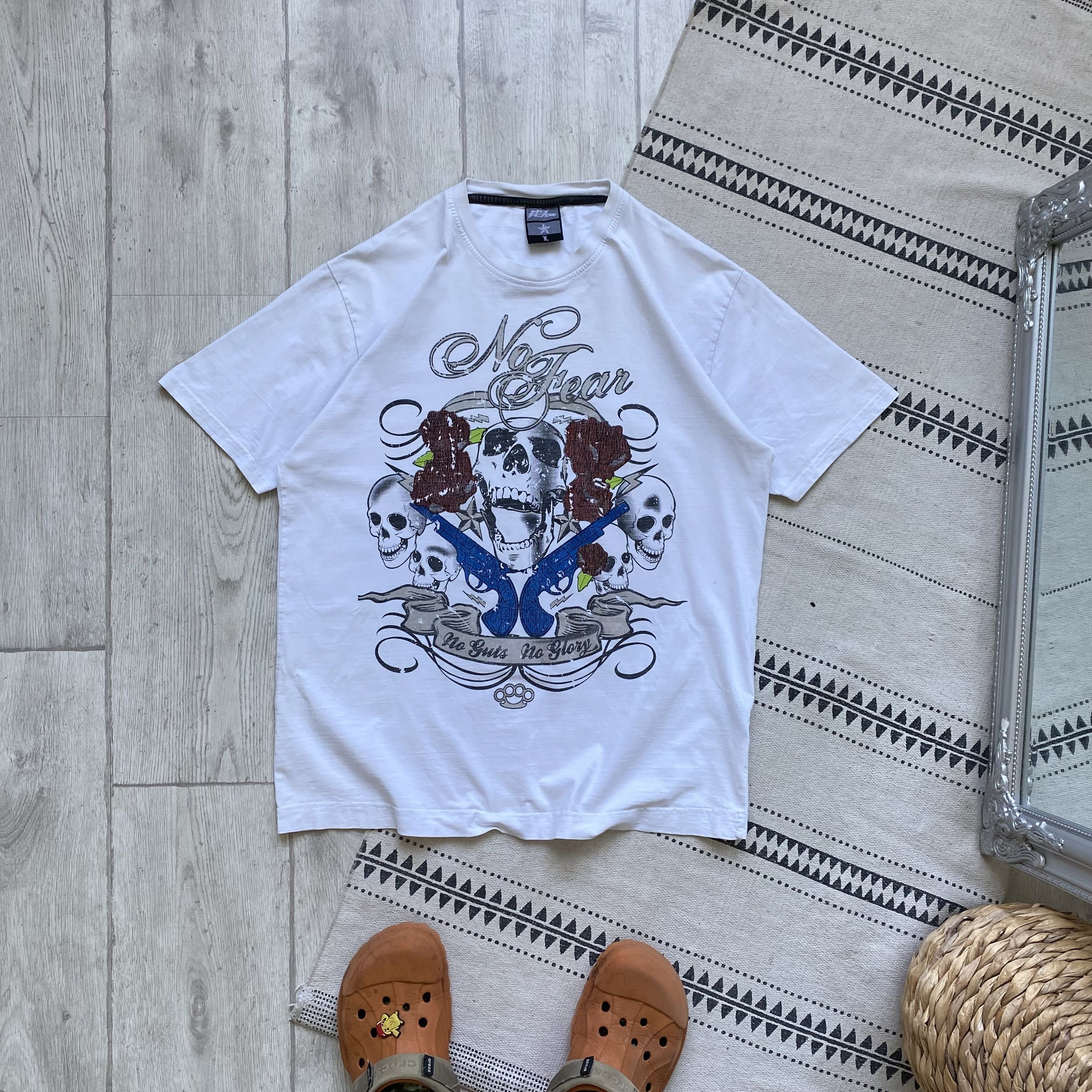 No Fear Vintage NO Fear tee big logo Y2K Topout Ed Hardy Affliction Size US M / EU 48-50 / 2 - 1 Thumbnail
