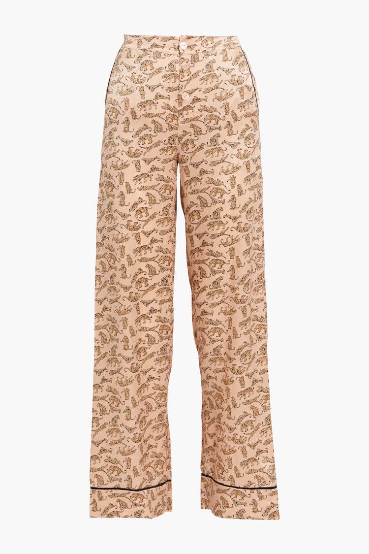 Agent Provocateur AGENT PROVOCATEUR Catalyna printed silk-satin pajama pants Size 24" / US 00 / IT 34 - 1 Thumbnail