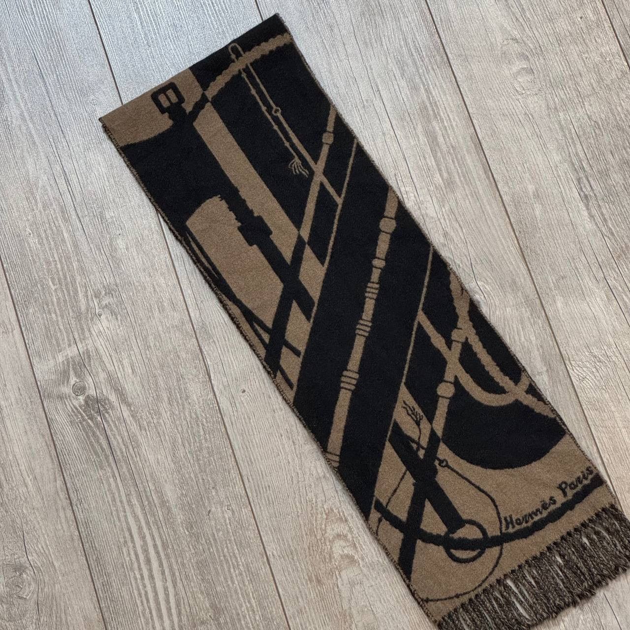 Hermes Vintage HERMES Cashmere Scarf Size ONE SIZE - 3 Thumbnail