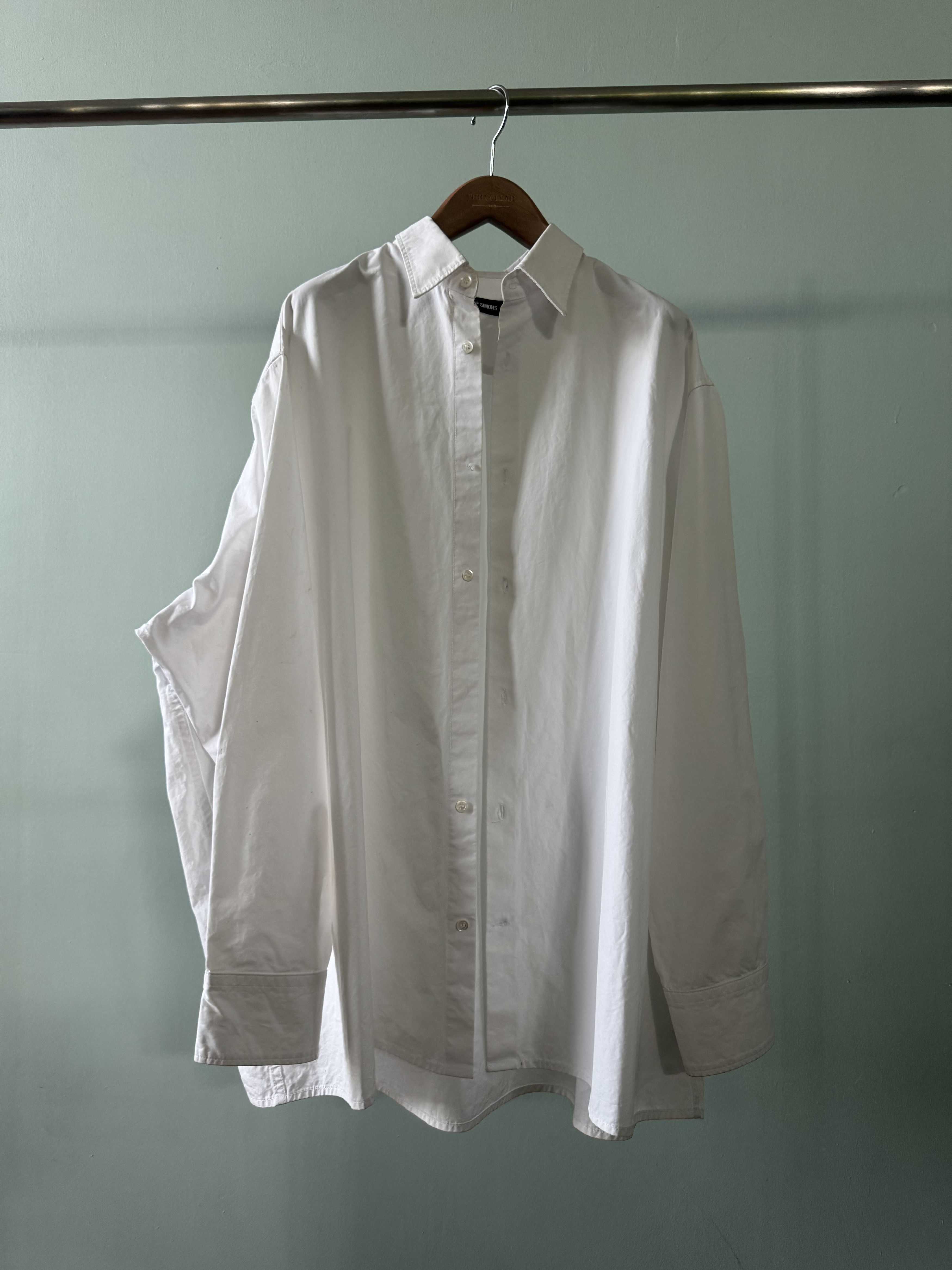 Raf Simons Oversized White Shirt Size US S / EU 44-46 / 1 - 8 Thumbnail