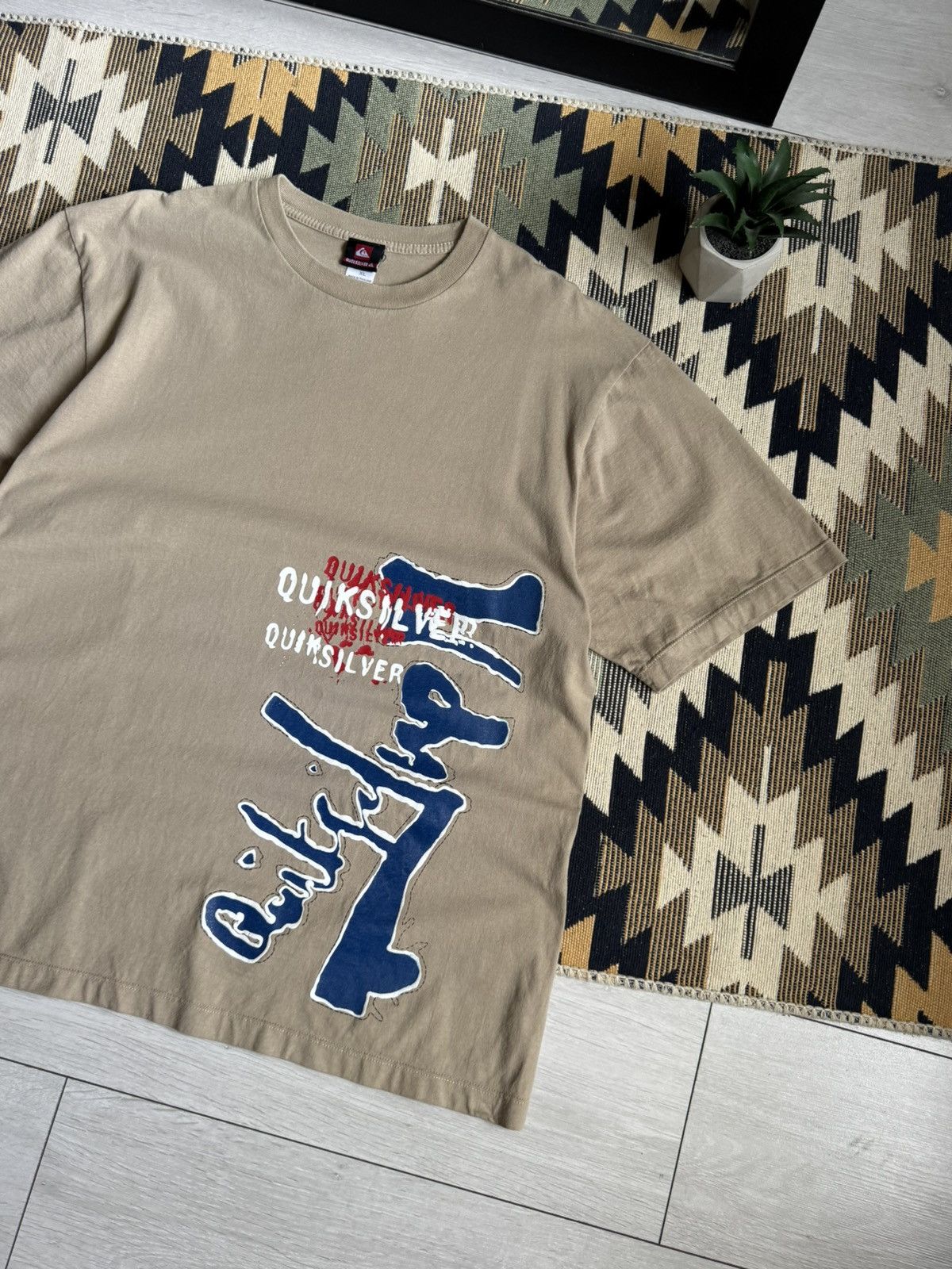 Quiksilver Vintage Quiksilver Big Logo Y2K T-shirt Surfstyle Size US XL / EU 56 / 4 - 4 Thumbnail