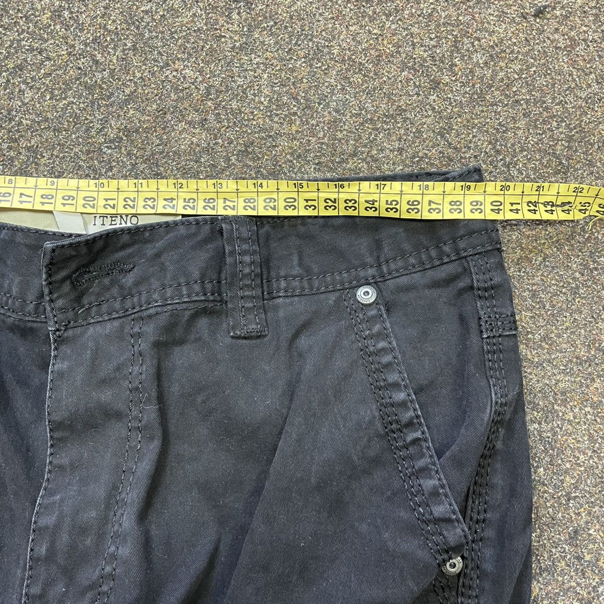 Vintage Vintage Y2K Baggy Cargo Pants Wide Leg Distressed Workwear Size 34" / US 12 / IT 48 - 7 Thumbnail