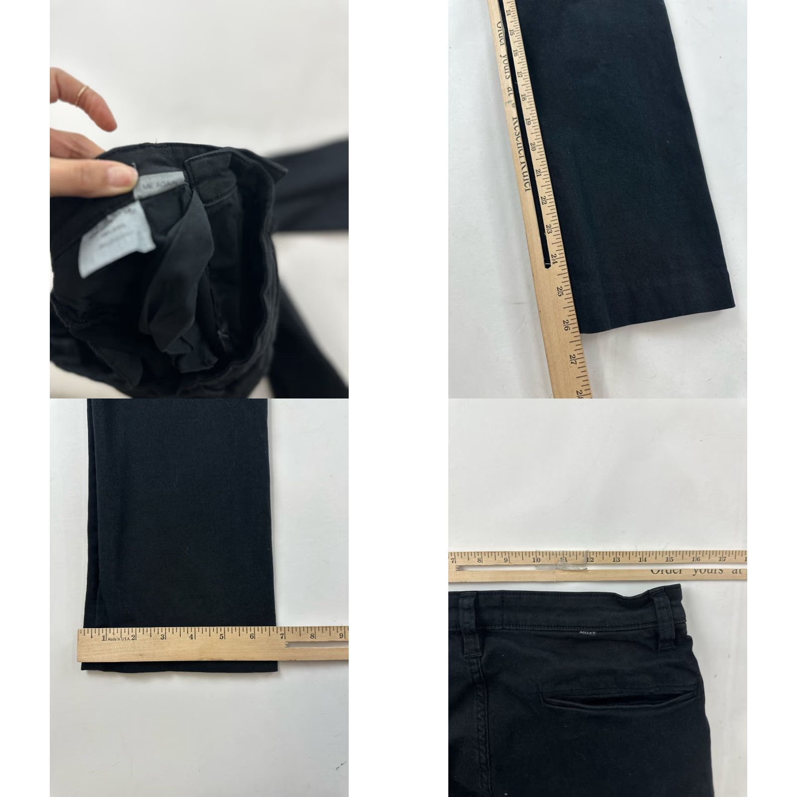 Vintage Rollas Pants Mens 31 Black Relaxo Relaxed Fit Straight Size US 31 - 8 Thumbnail