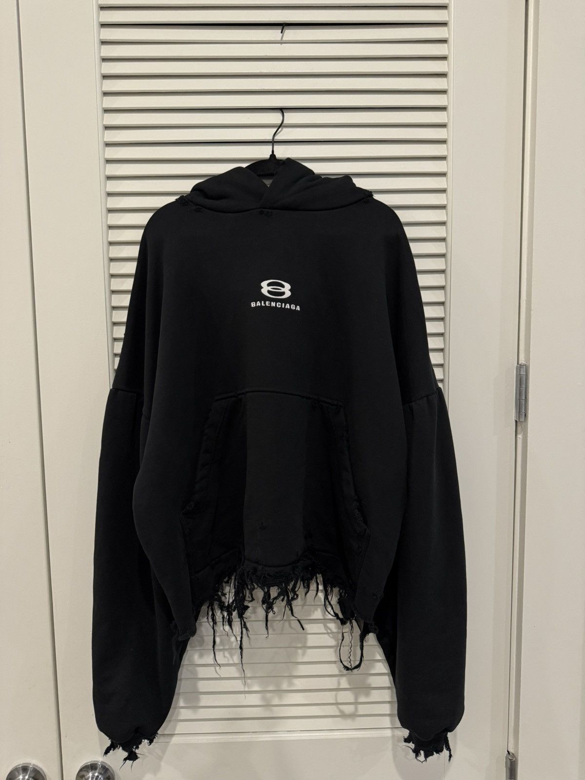 Balenciaga BALENCIAGA UNITY SPORTS ICON CROPPED HOODIE OVERSIZED