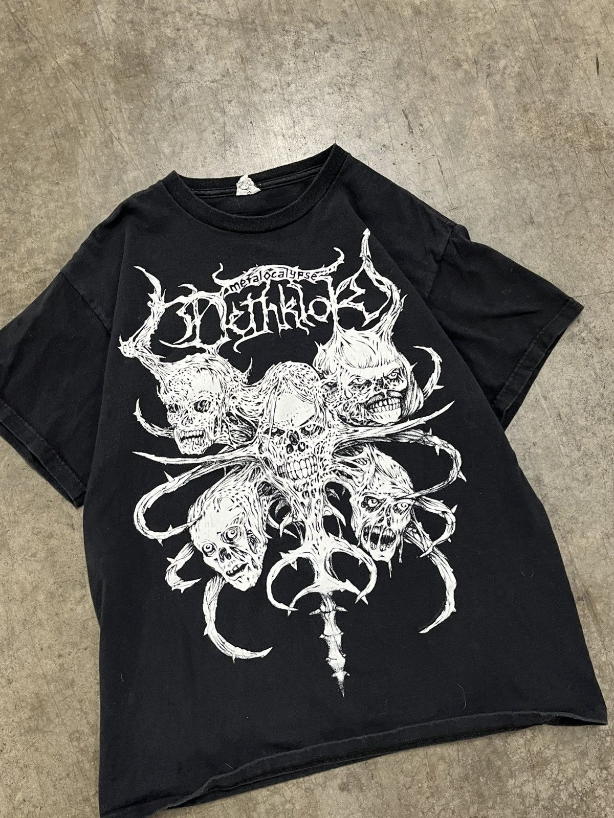 Band Tees × Vintage Vintage 2000s Metalocalypse Dethklok shirt grunge opium Size US M / EU 48-50 / 2 - 4 Thumbnail