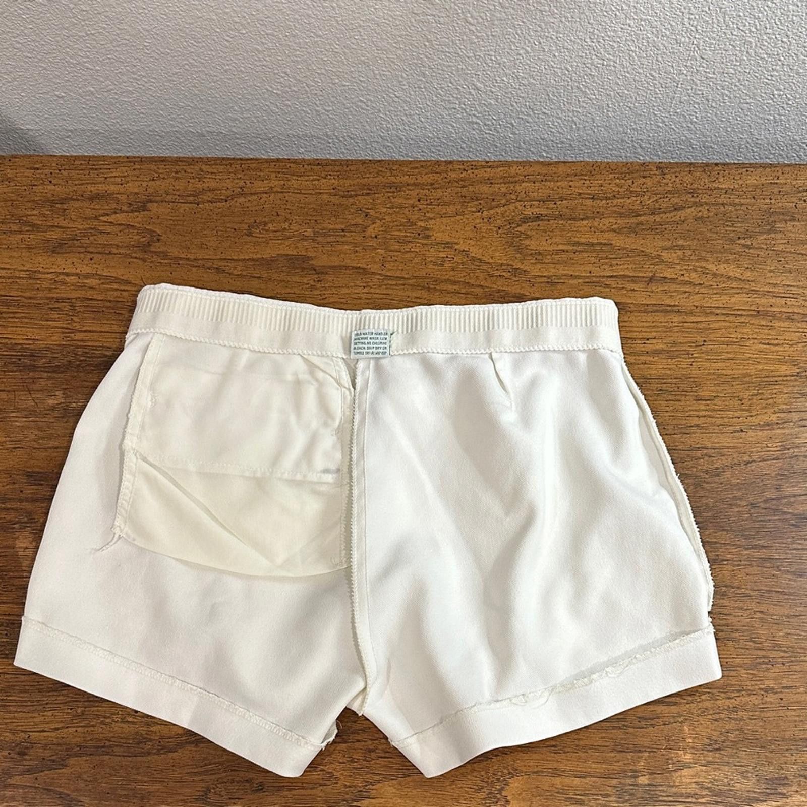 Other Paul Sullivan Sportswear Stylish White Shorts Tan Accents Size US 32 / EU 48 - 5 Thumbnail