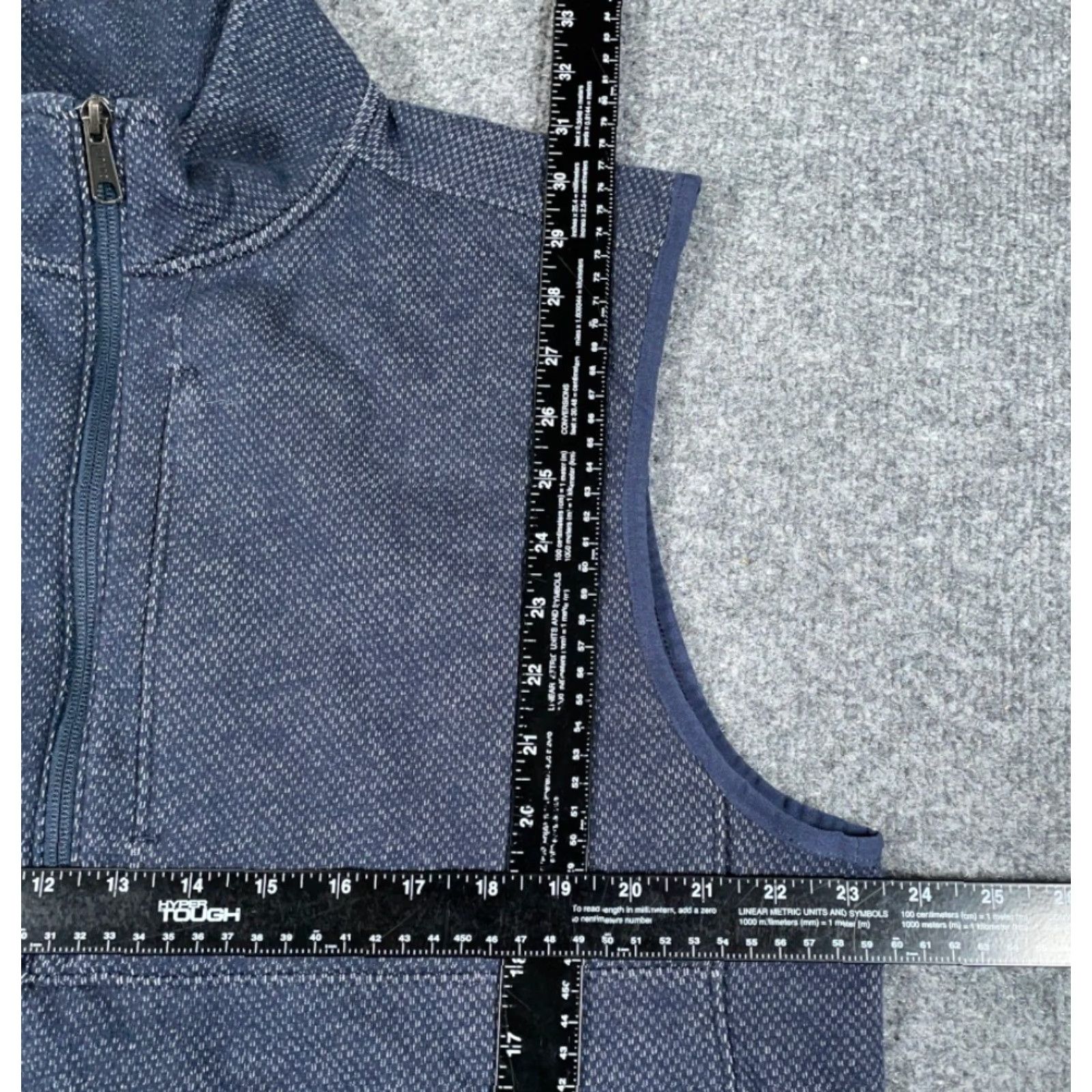 All Blues Duluth Trading Co. Zip Vest Adult Large Tall Blue Cotton Outdoor Workwear Mens Size US L / EU 52-54 / 3 - 4 Thumbnail