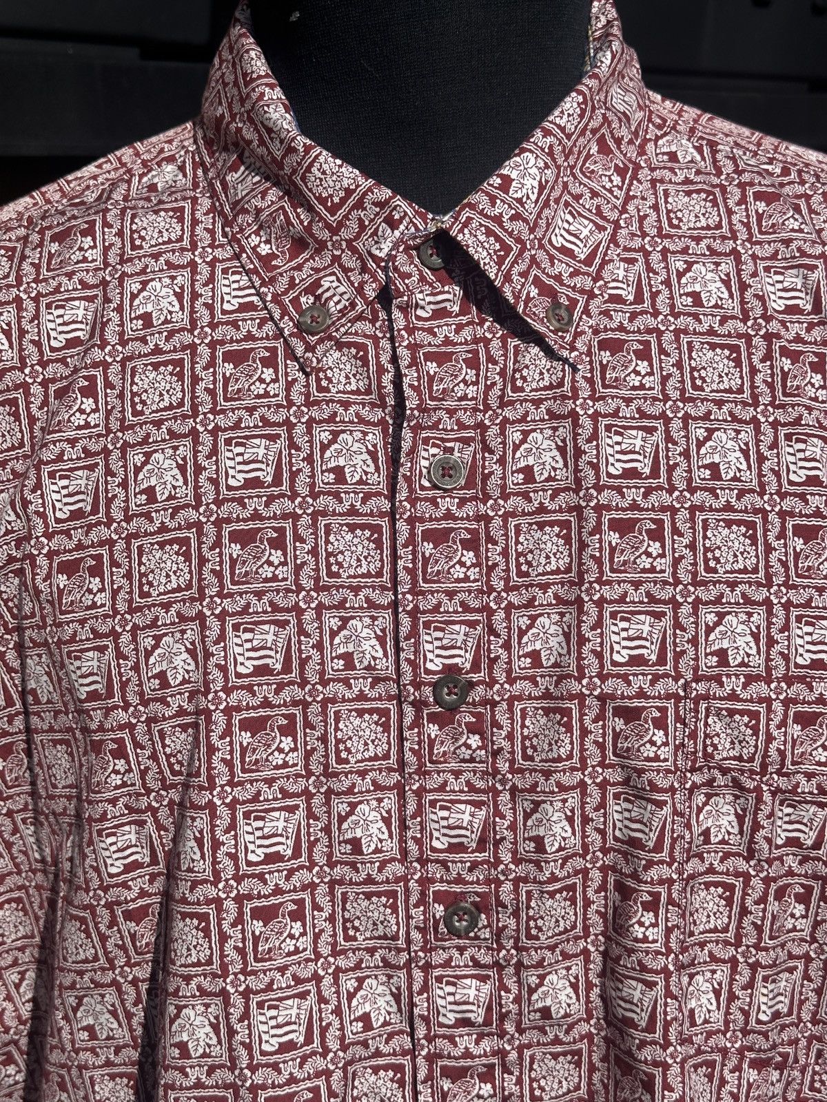 Reyn Spooner Reyn Spooner Tailored Fit Hawaiian Shirt Red Men's XXL Size US XXL / EU 58 / 5 - 3 Thumbnail