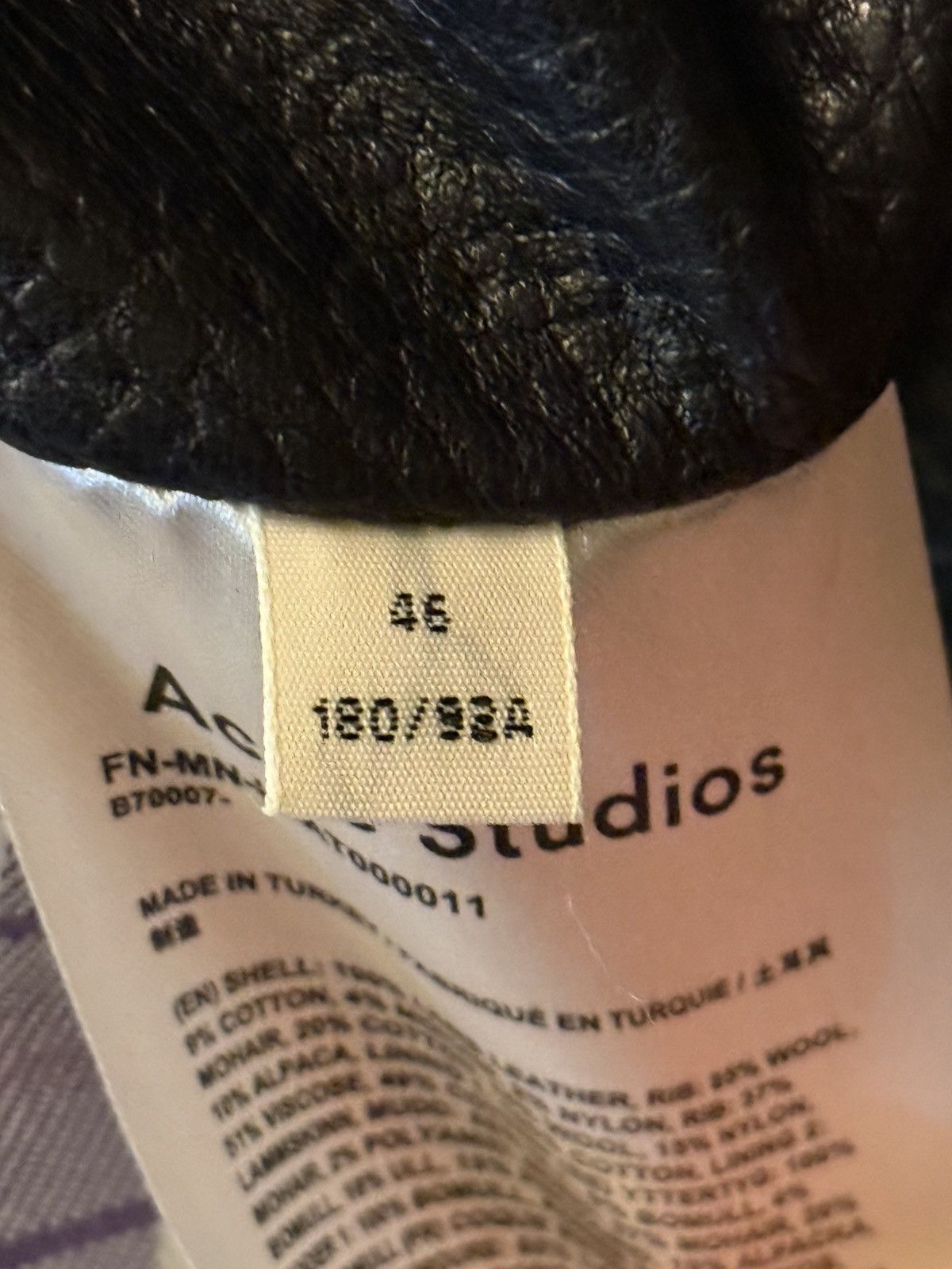 Acne Studios Acne Studios Knit Collar Leather Jacket (FW18) Size US S / EU 44-46 / 1 - 14 Thumbnail