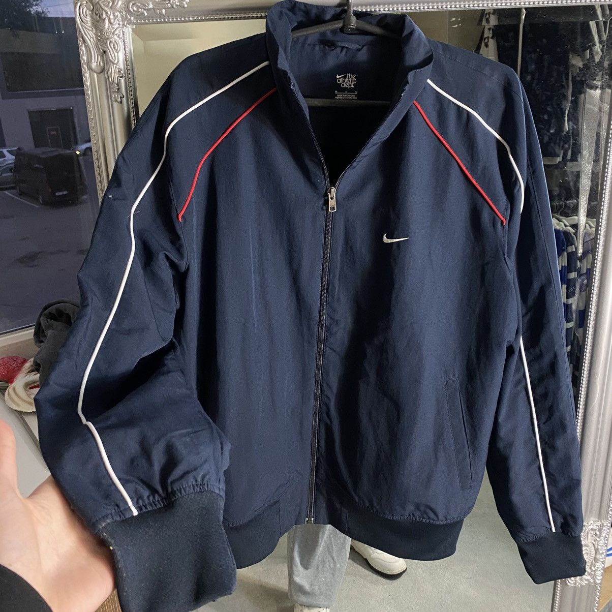 Nike Vintage Y2K Navy Nike Track Jacket Zip Up Nylon Windbreaker Size US M / EU 48-50 / 2 - 3 Thumbnail