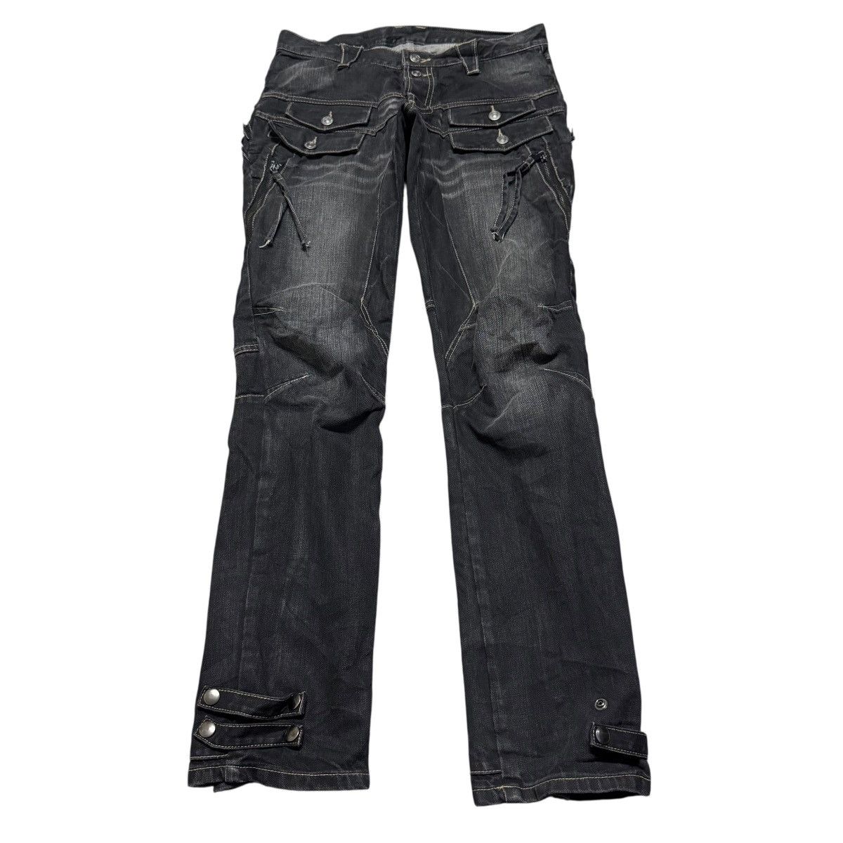 PPFM PPFM Bondage Black Denim Jeans Size US 32 / EU 48 - 3 Thumbnail