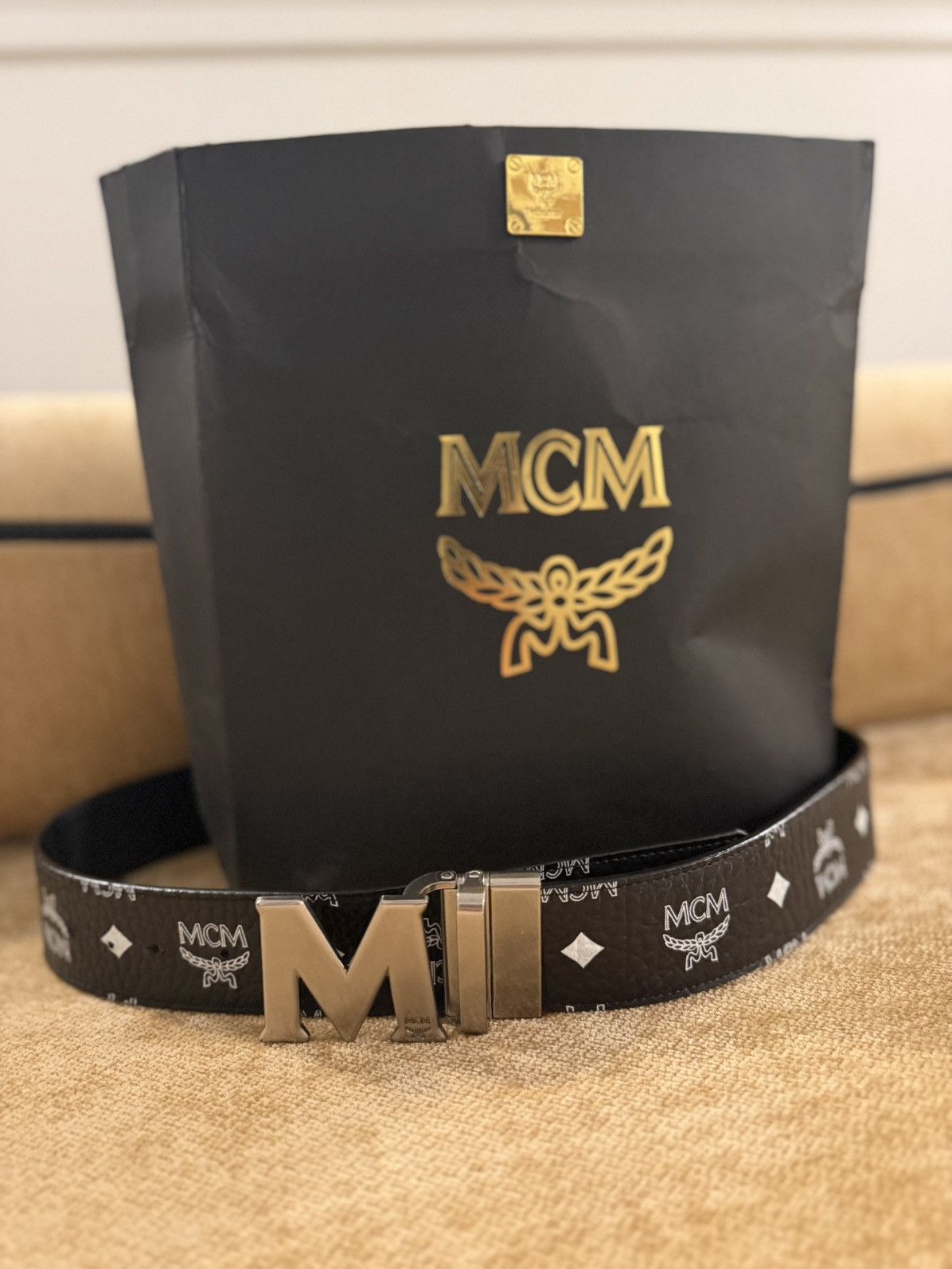 MCM MCM Claus M Reversible Belt Size 32 - 1 Thumbnail