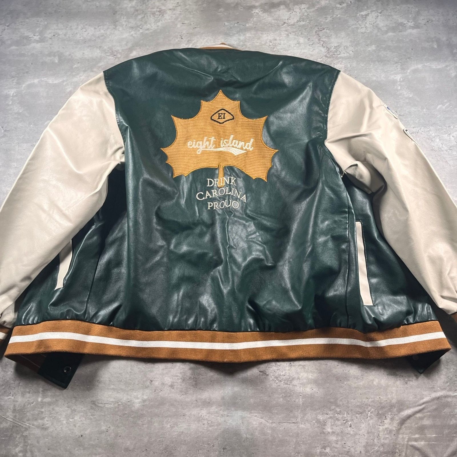 Eighty Eight Vintage, eight island, leather jacket Size L / US 10 / IT 46 - 1 Thumbnail