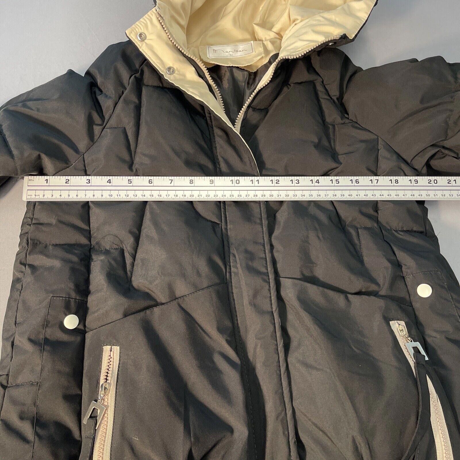 Designer Manisan Black/ Beige Puffer Jacket Size M Size M / US 6-8 / IT 42-44 - 5 Thumbnail