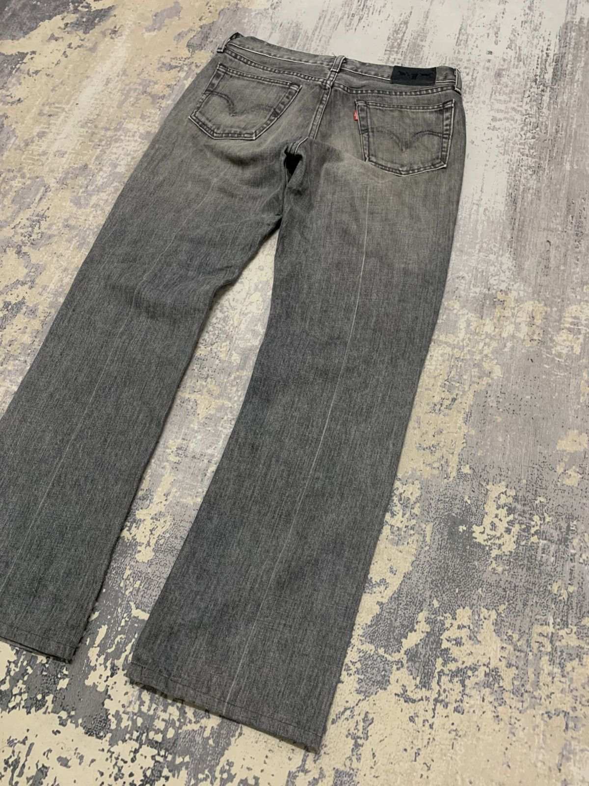 Levi's Vintage Levi's Washed Grey Flared Bootcut Jeans Y2K Red Tab Size US 32 / EU 48 - 12 Thumbnail