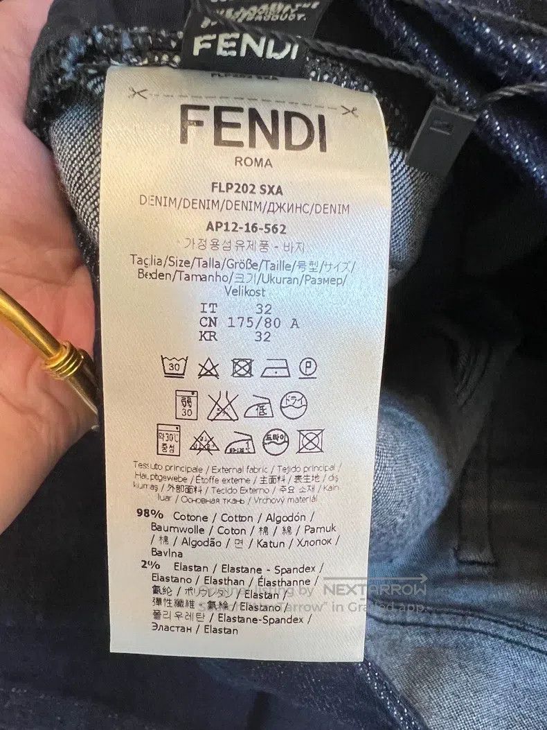 Fendi Fendi Jigsaw embroidery pattern jeans Size US 32 / EU 48 - 6 Thumbnail