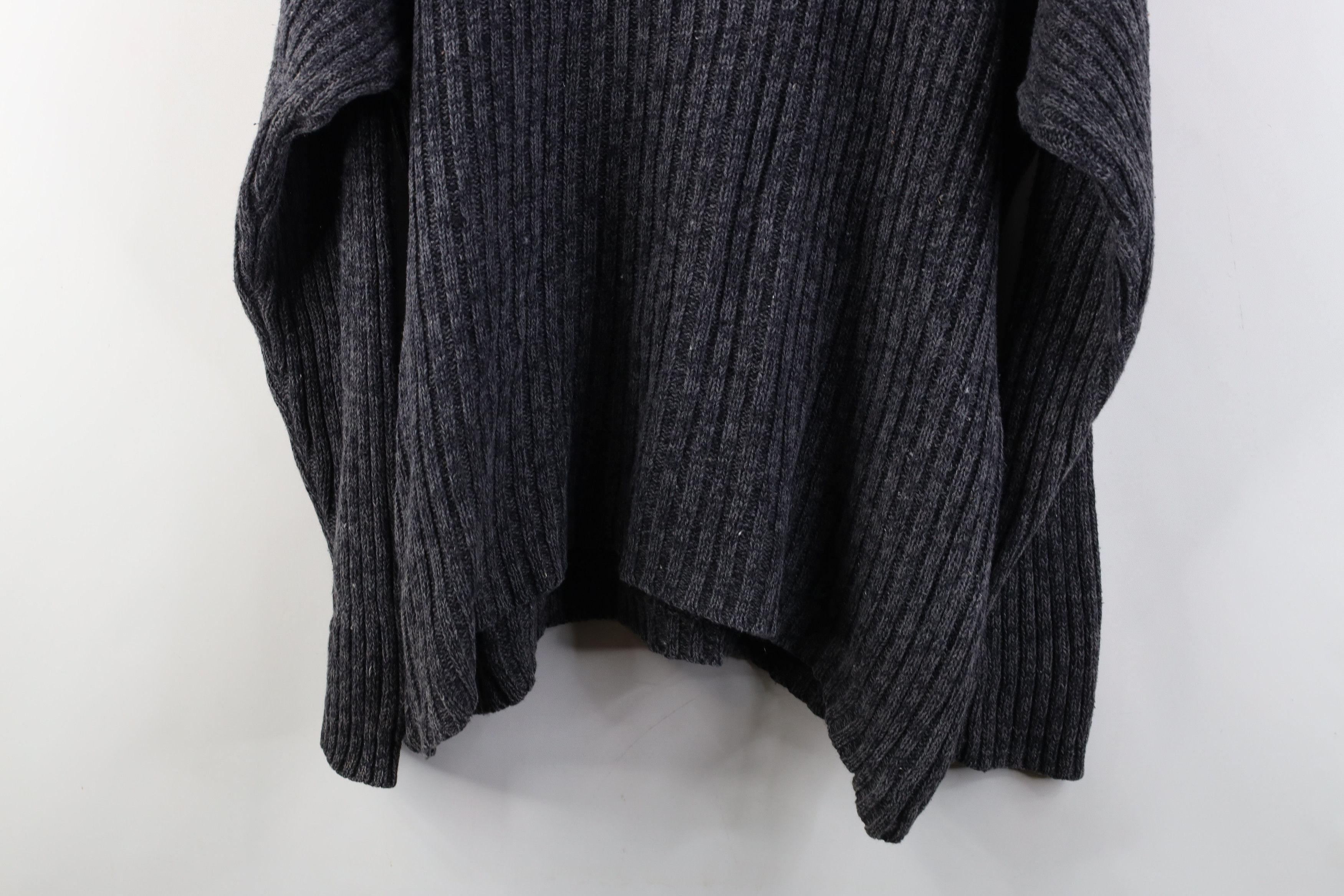 Vintage Vintage 90s Streetwear Ribbed Knit Henley Sweater Gray Size US XL / EU 56 / 4 - 13 Thumbnail