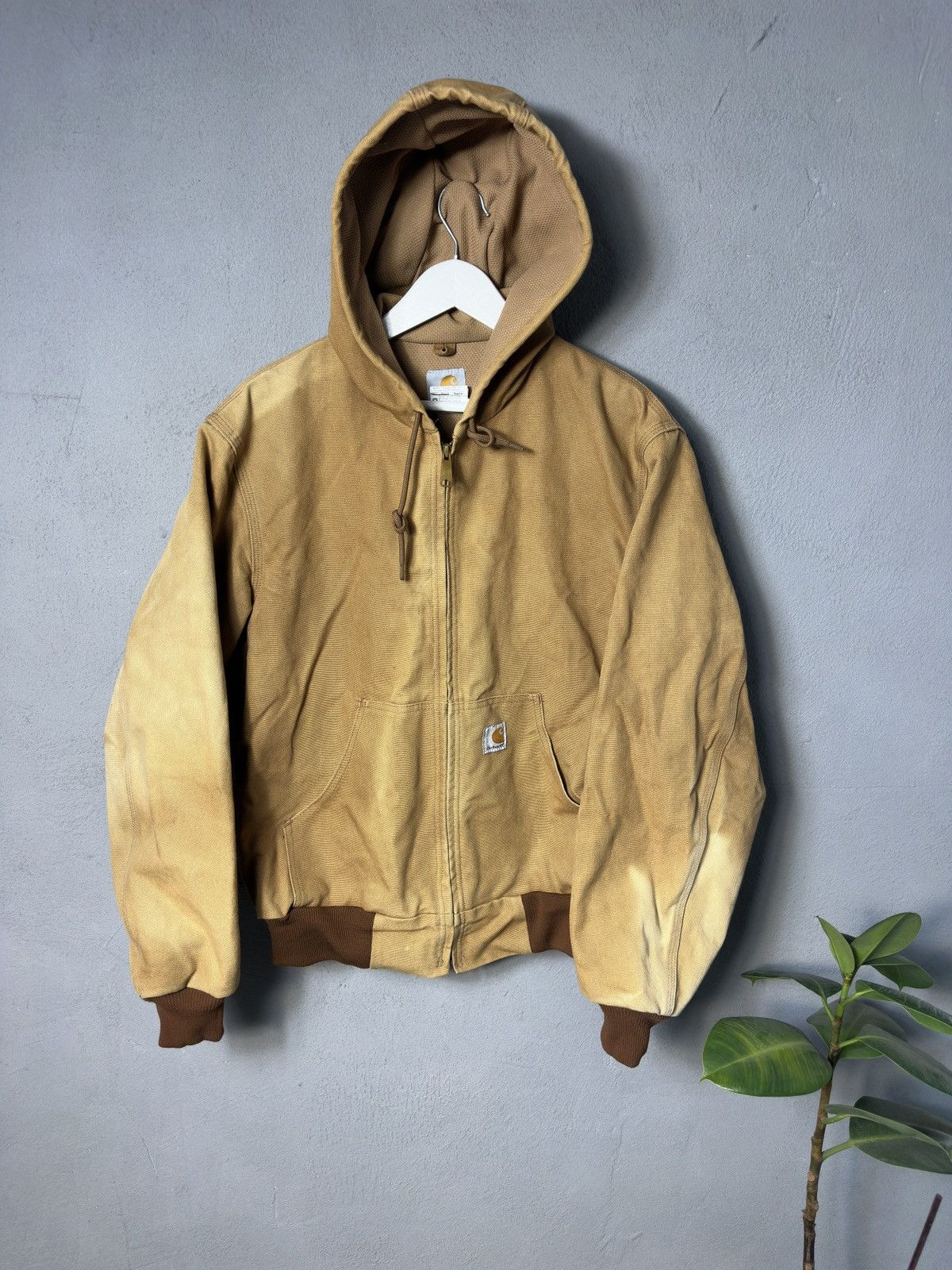 Carhartt CARHARTT Detroid Jacket Hooded Vintage Canvas Bomber Tan Men Size US S / EU 44-46 / 1 - 1 Thumbnail