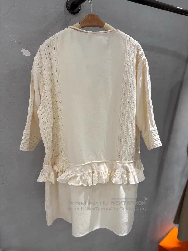 Hermes Hermes 22 Silk Seven-Quarter Sleeve Wide Dress Size XS / US 0-2 / IT 36-38 - 2 Thumbnail
