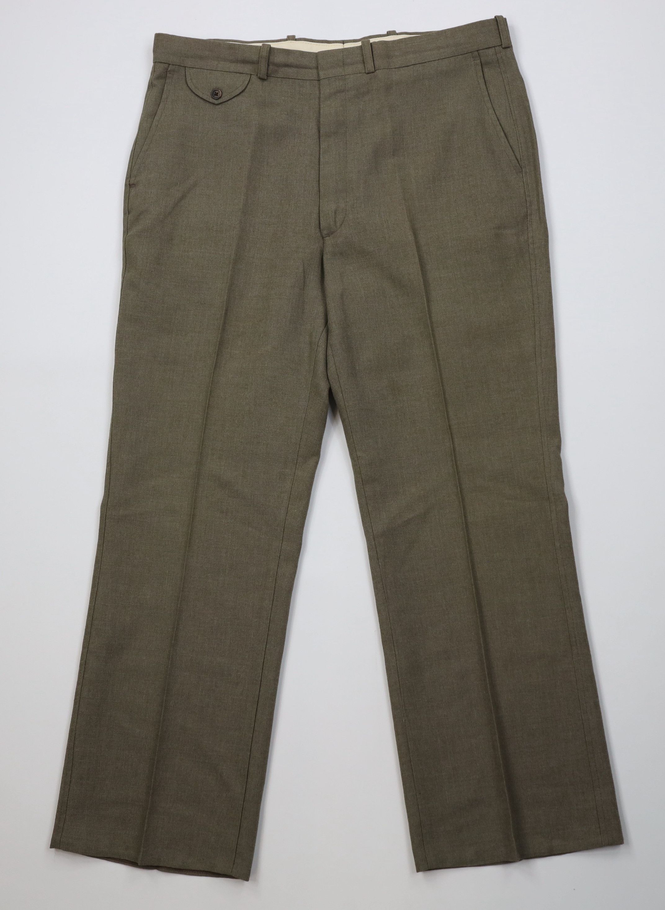 Vintage Vintage 60s 70s Streetwear Knit Wide Leg Chino Pants USA Size US 34 / EU 50 - 1 Thumbnail