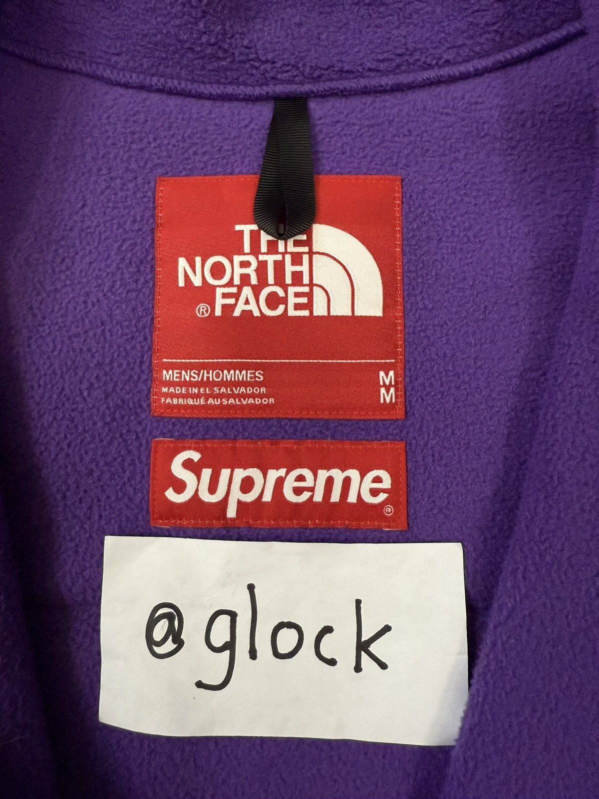 Supreme × The North Face Supreme SS19 TNF Arc Logo Denali Fleece Jacket Purple Medium Size US M / EU 48-50 / 2 - 9 Thumbnail