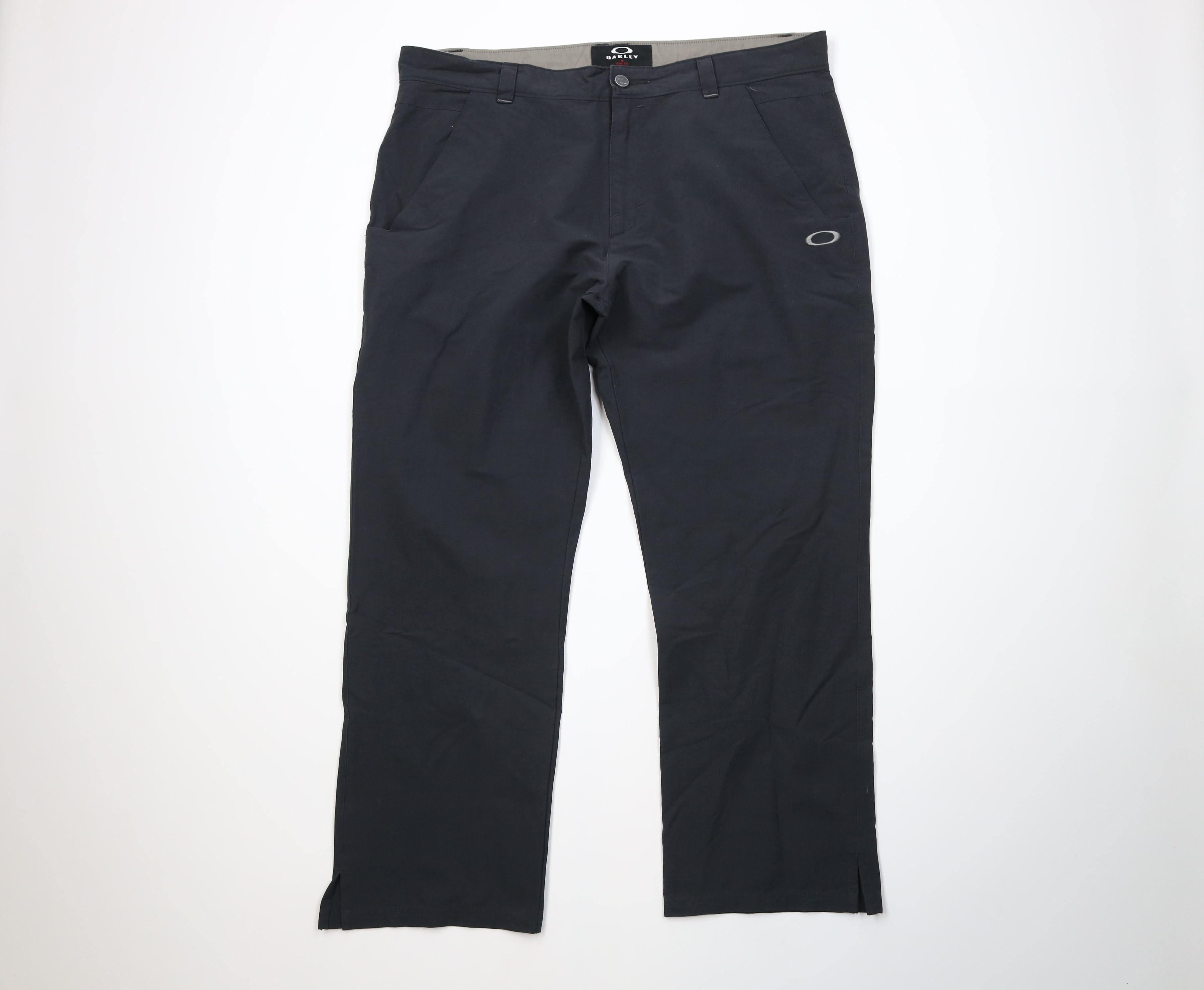 Oakley Vintage Y2K Oakley Stretch O Logo Wide Leg Chino Pants Black Size US 40 / EU 56 - 1 Thumbnail