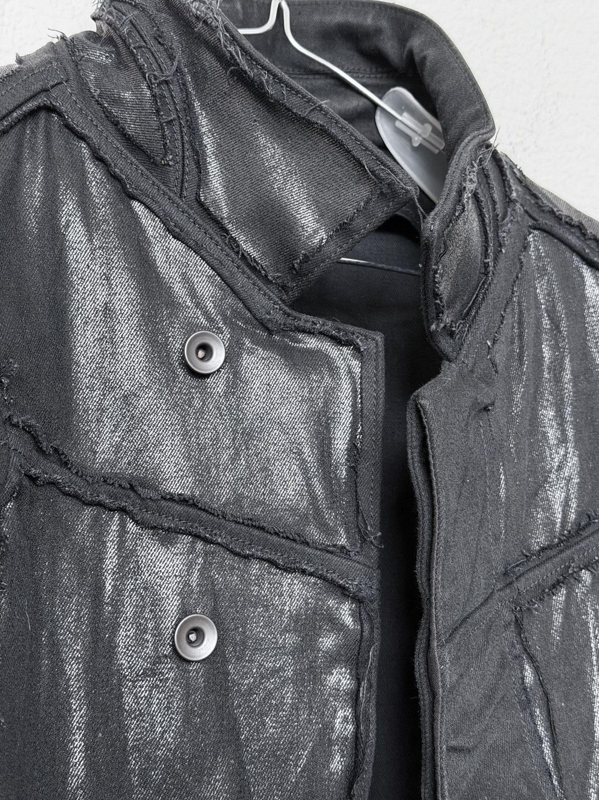 Julius Waxed Distressed Denim Jacket 817BLM2