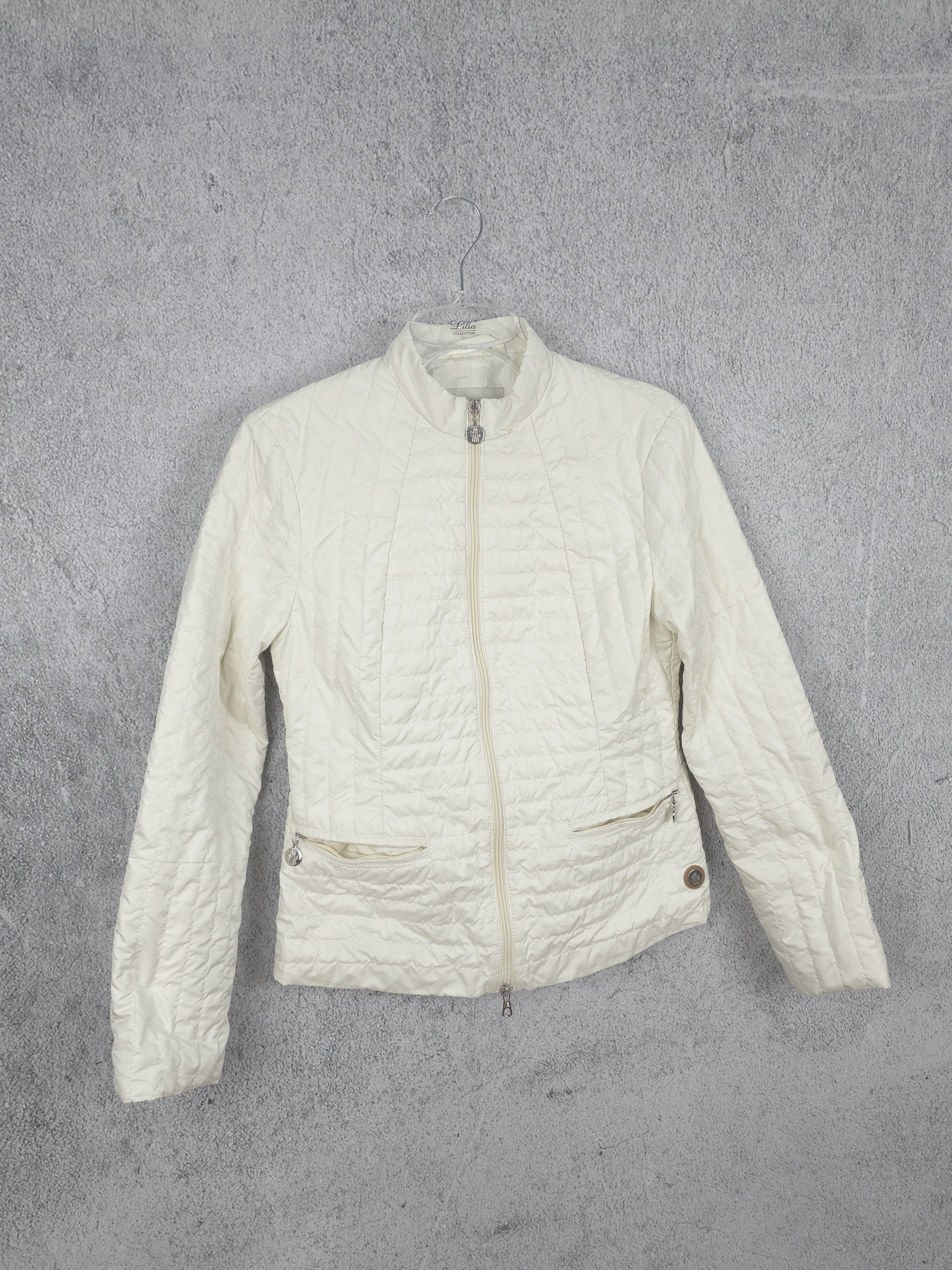 Moncler Moncler light Quilted jacket vintage ecru size S Size S / US 4 / IT 40 - 2 Thumbnail