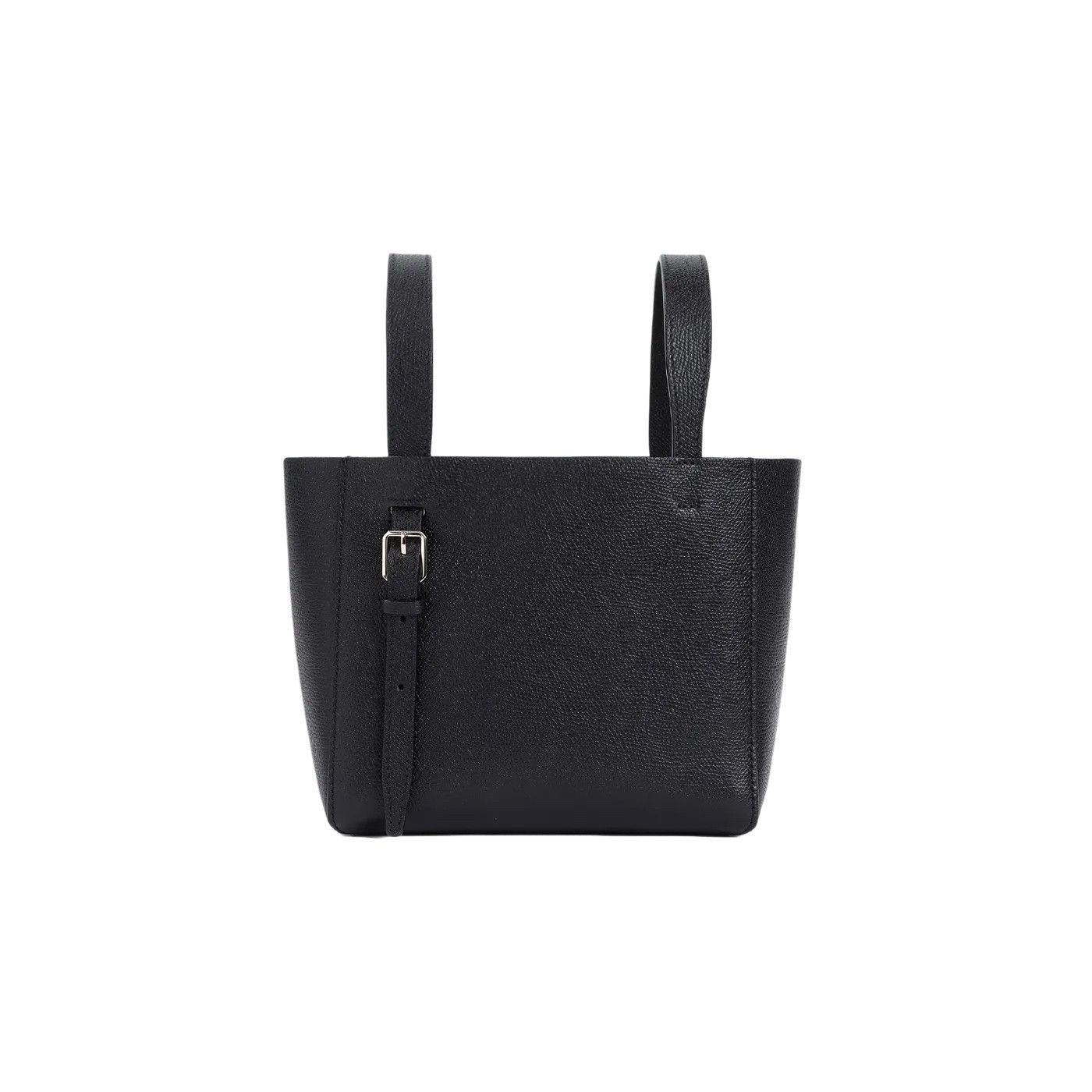 Valextra VALEXTRA Bucket Mini Black Leather Top Handle Bag New Size ONE SIZE - 2 Thumbnail