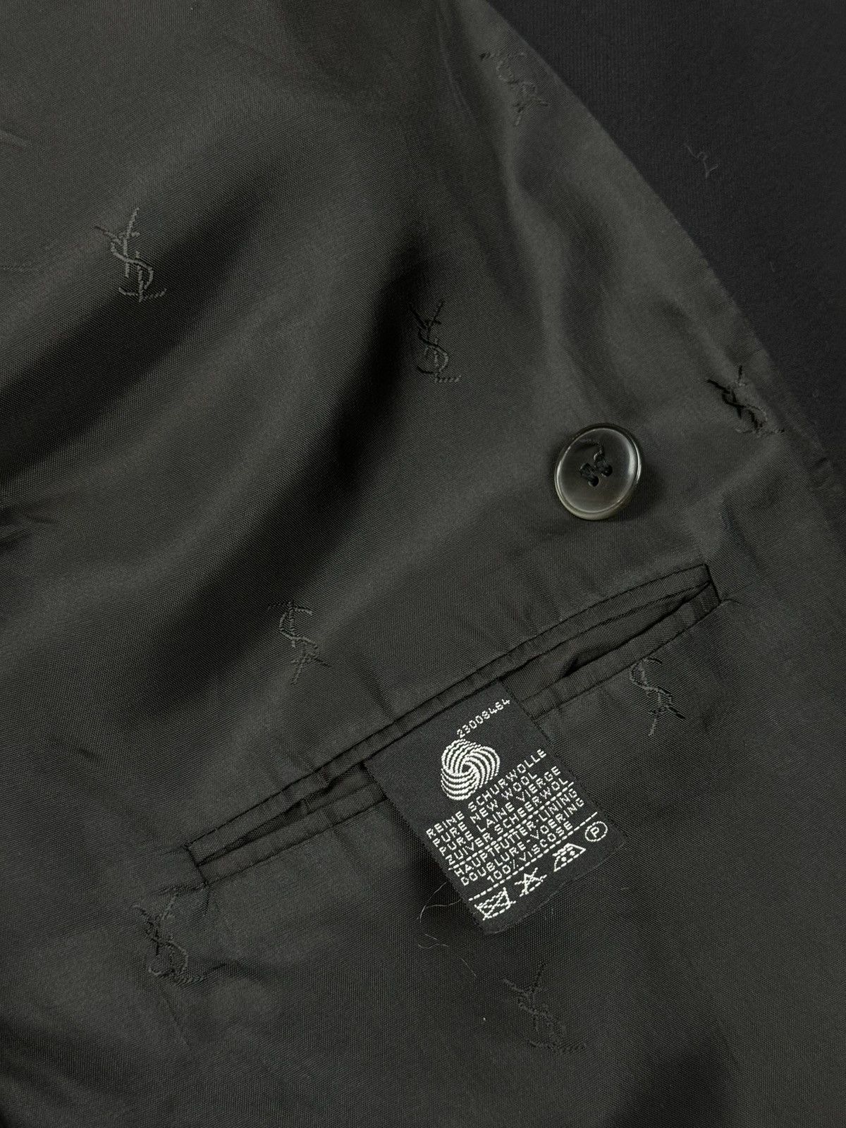 Yves Saint Laurent Vintage wool blazer Yves Saint Laurent original luxury item Size 50L - 4 Thumbnail