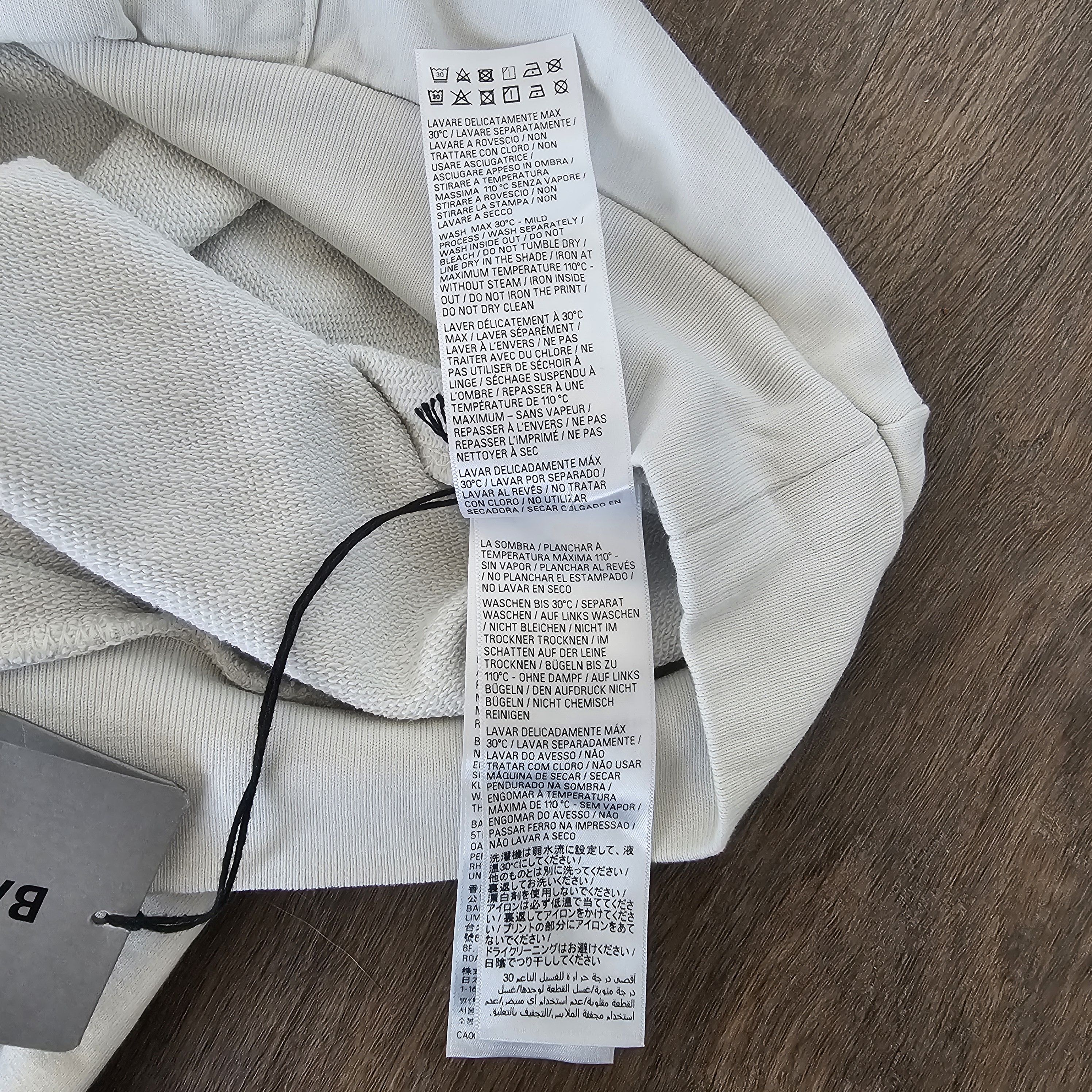 Balenciaga Balenciaga Large Fit Hoodie 'Dirty White Size US M / EU 48-50 / 2 - 7 Thumbnail