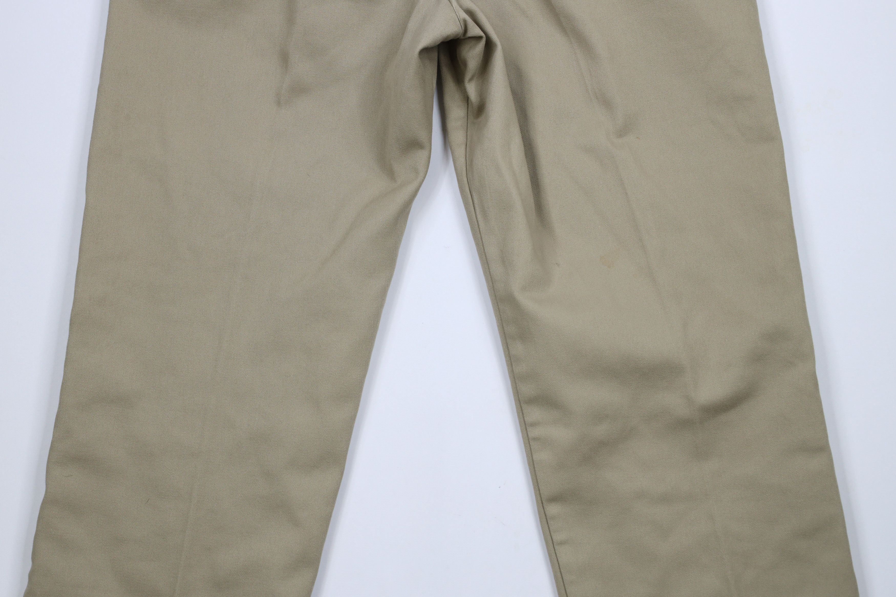 Dickies × Vintage Vintage 90s Y2K Dickies Flannel Lined Wide Leg Pants Beige Size US 36 / EU 52 - 14 Thumbnail