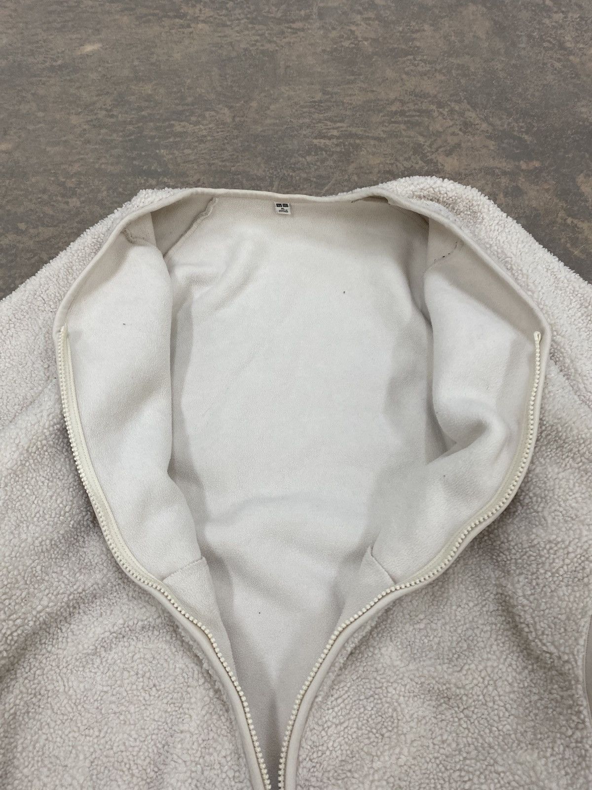 Japanese Brand VINTAGE PILE LINED FLEECE ZIPPER CARDIGAN UNIQLO SHERPA Size XL / US 12-14 / IT 48-50 - 8 Thumbnail