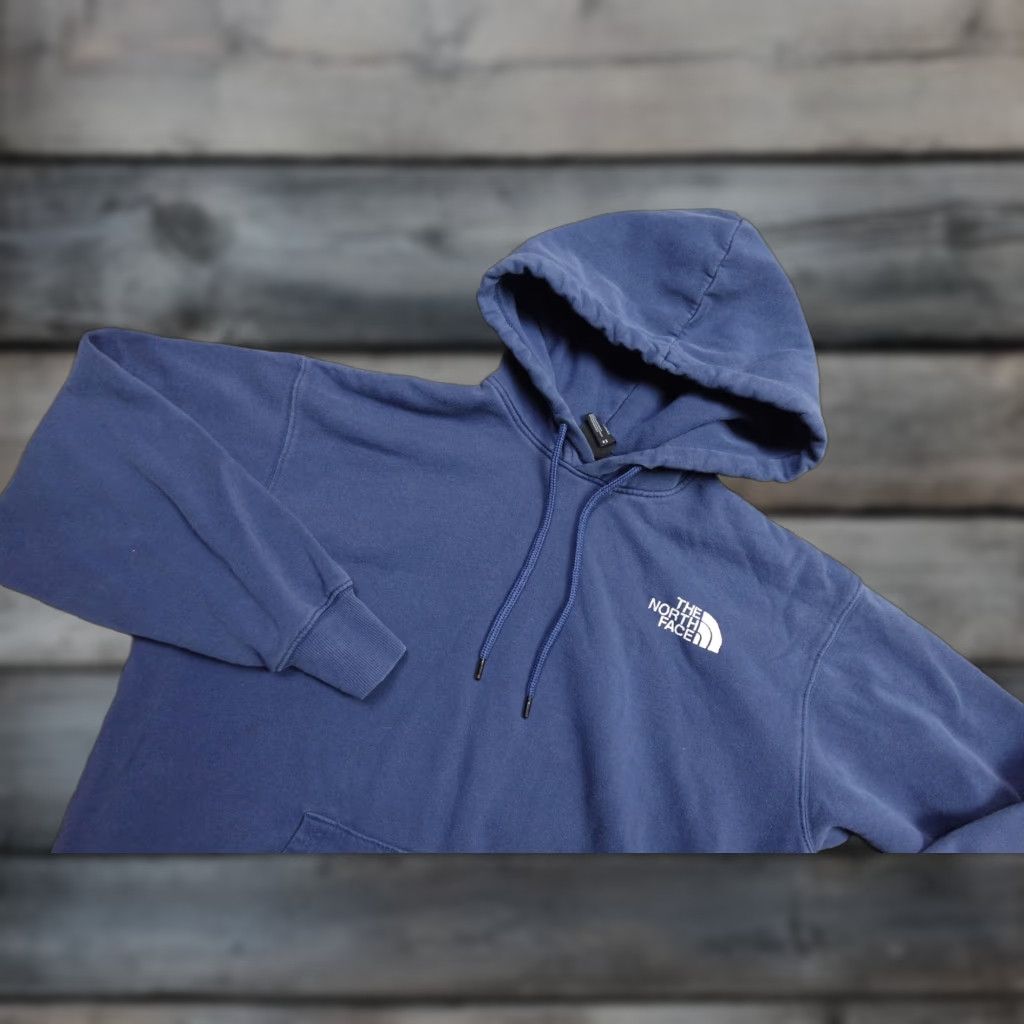 The North Face The North Face Hoodie Womens M Blue Kangaroo Pocket Pullover Fleece Embroidered Logo Casual Everyday Sweatshirt Size M / US 6-8 / IT 42-44 - 1 Thumbnail