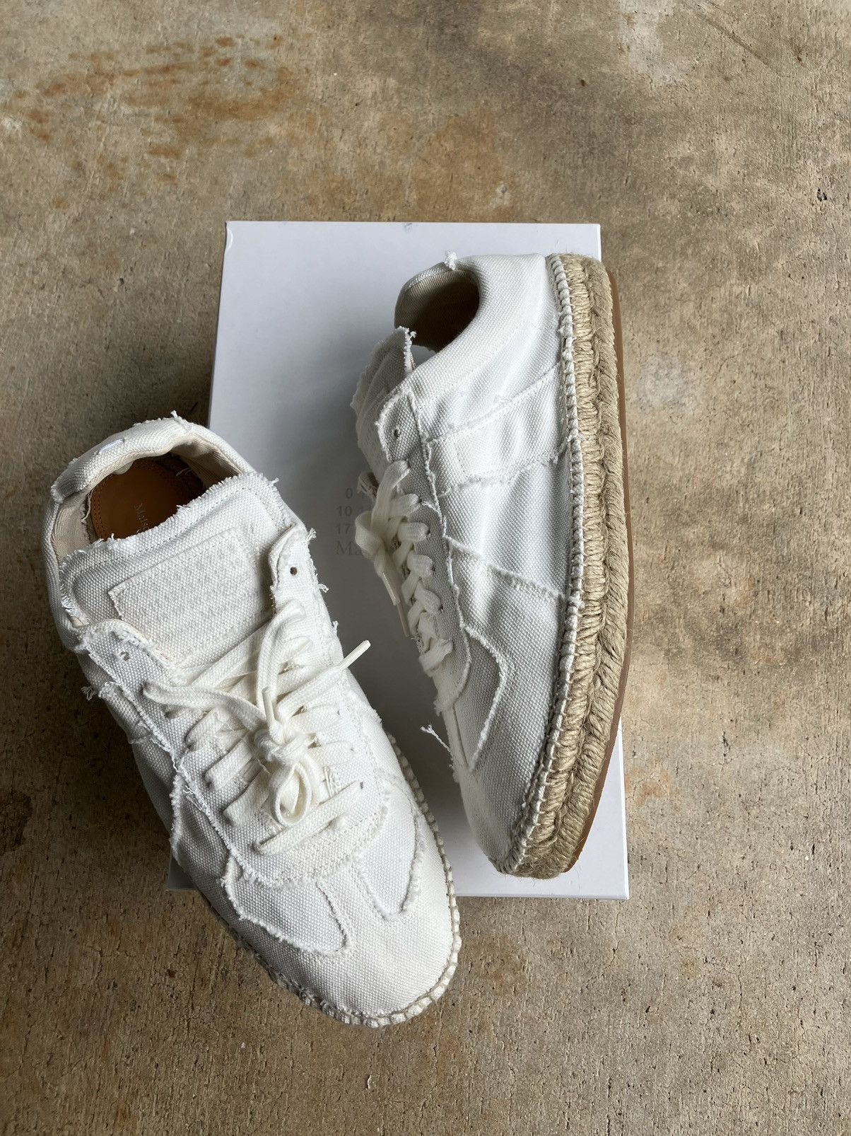 Maison margiela White Replica Espadrilles
