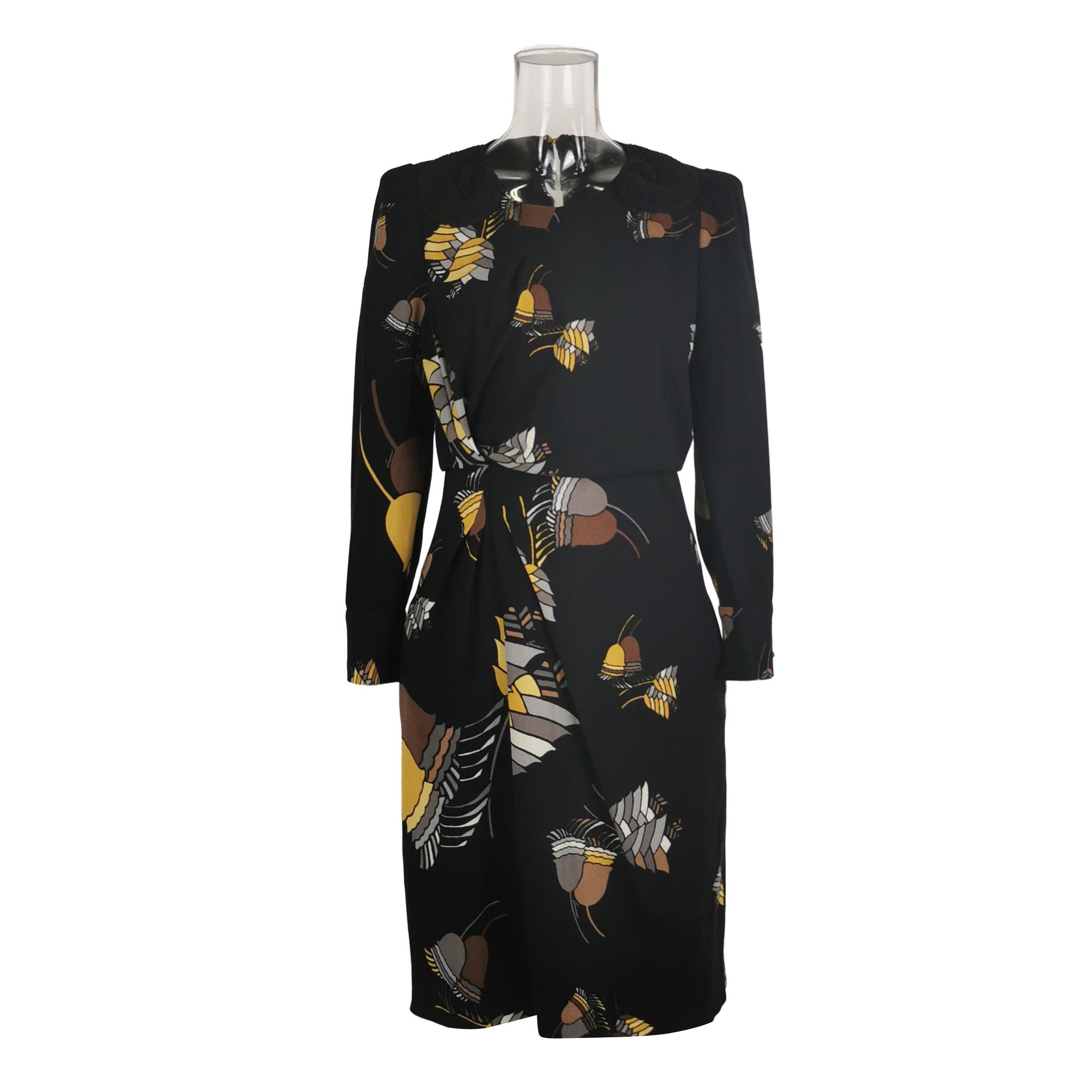 Gucci Gucci Patterned Wool Midi Dress Size 42 Size M / US 6-8 / IT 42-44 - 1 Thumbnail