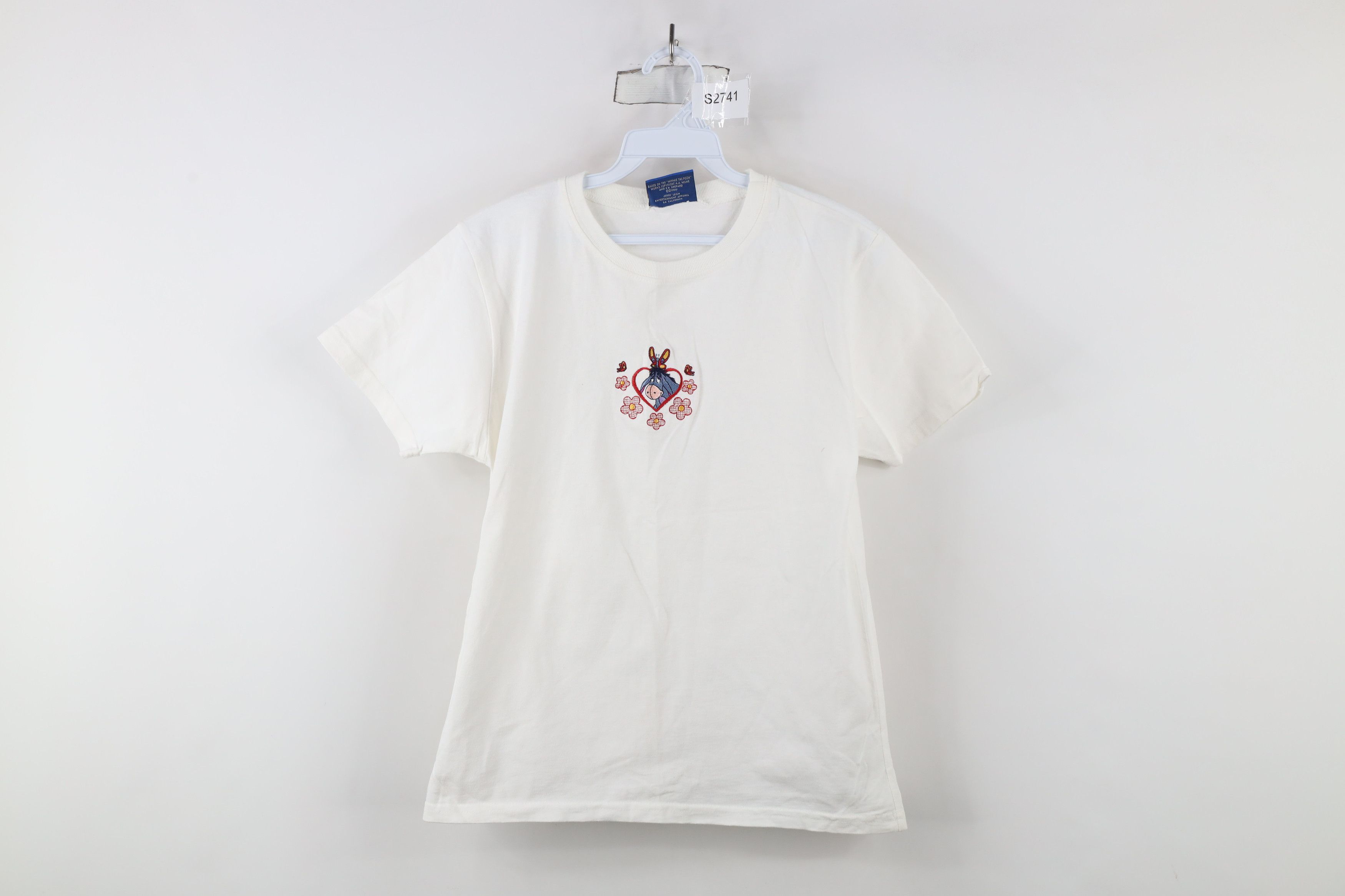 Disney × Vintage Vintage 90s Disney Winnie the Pooh Eeyore Butterfly T-Shirt Size M / US 6-8 / IT 42-44 - 1 Thumbnail