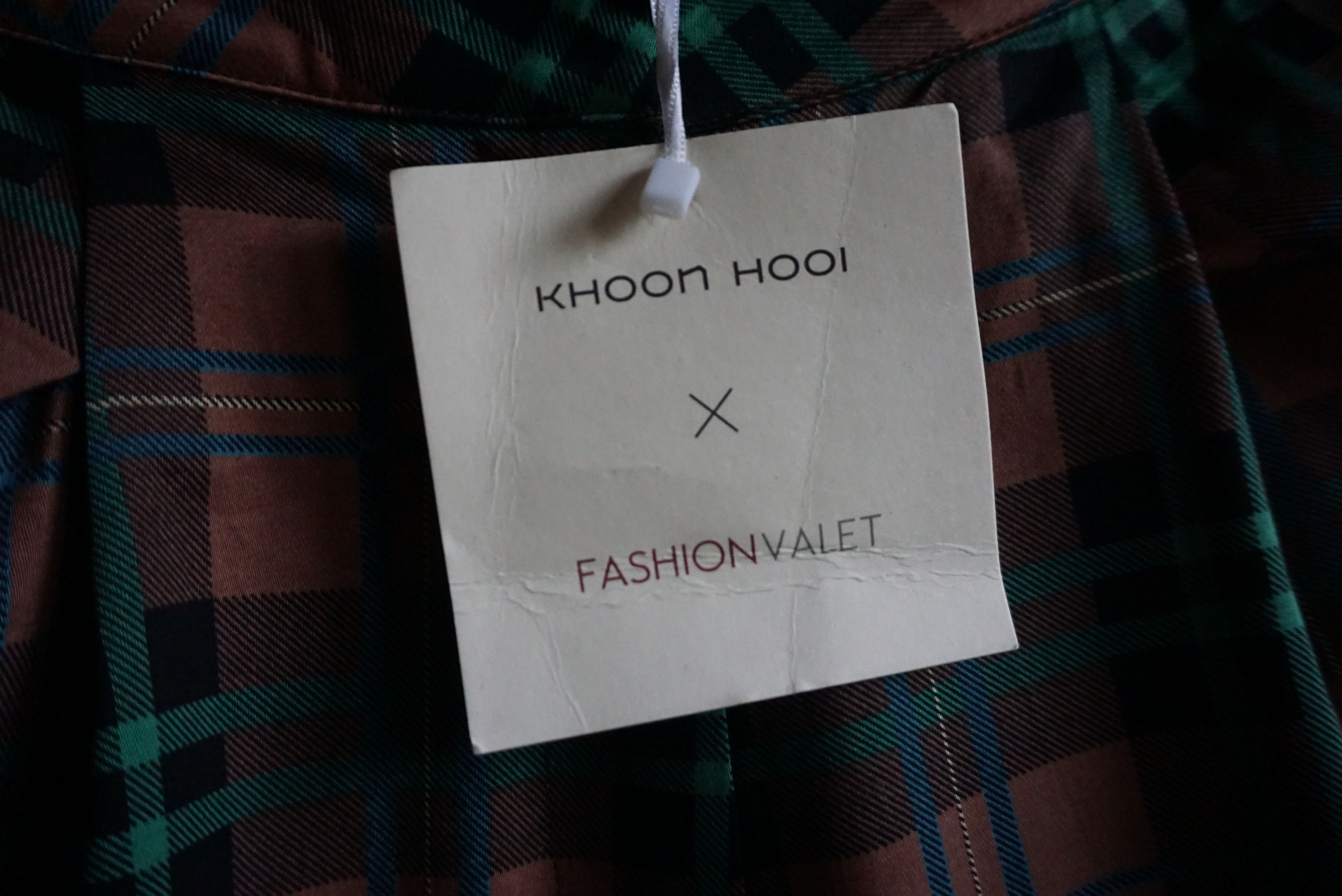 Designer KHOON HOOI UK 8 36 S checked trousers palazzo pants Size 27" / US 4 / IT 40 - 7 Thumbnail